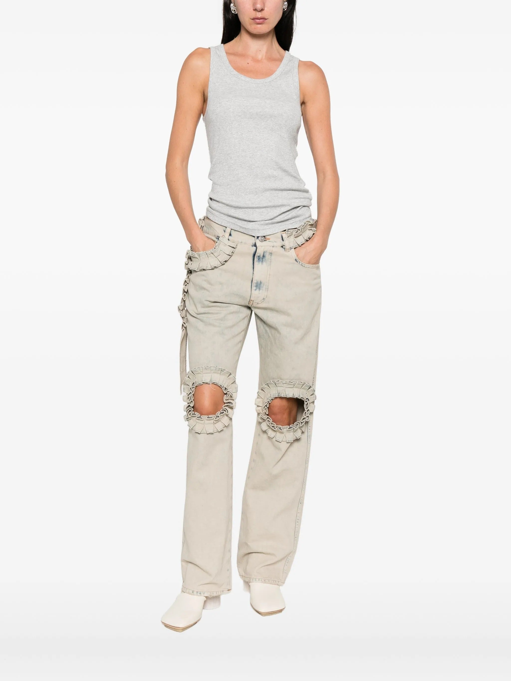 Rib tank silver