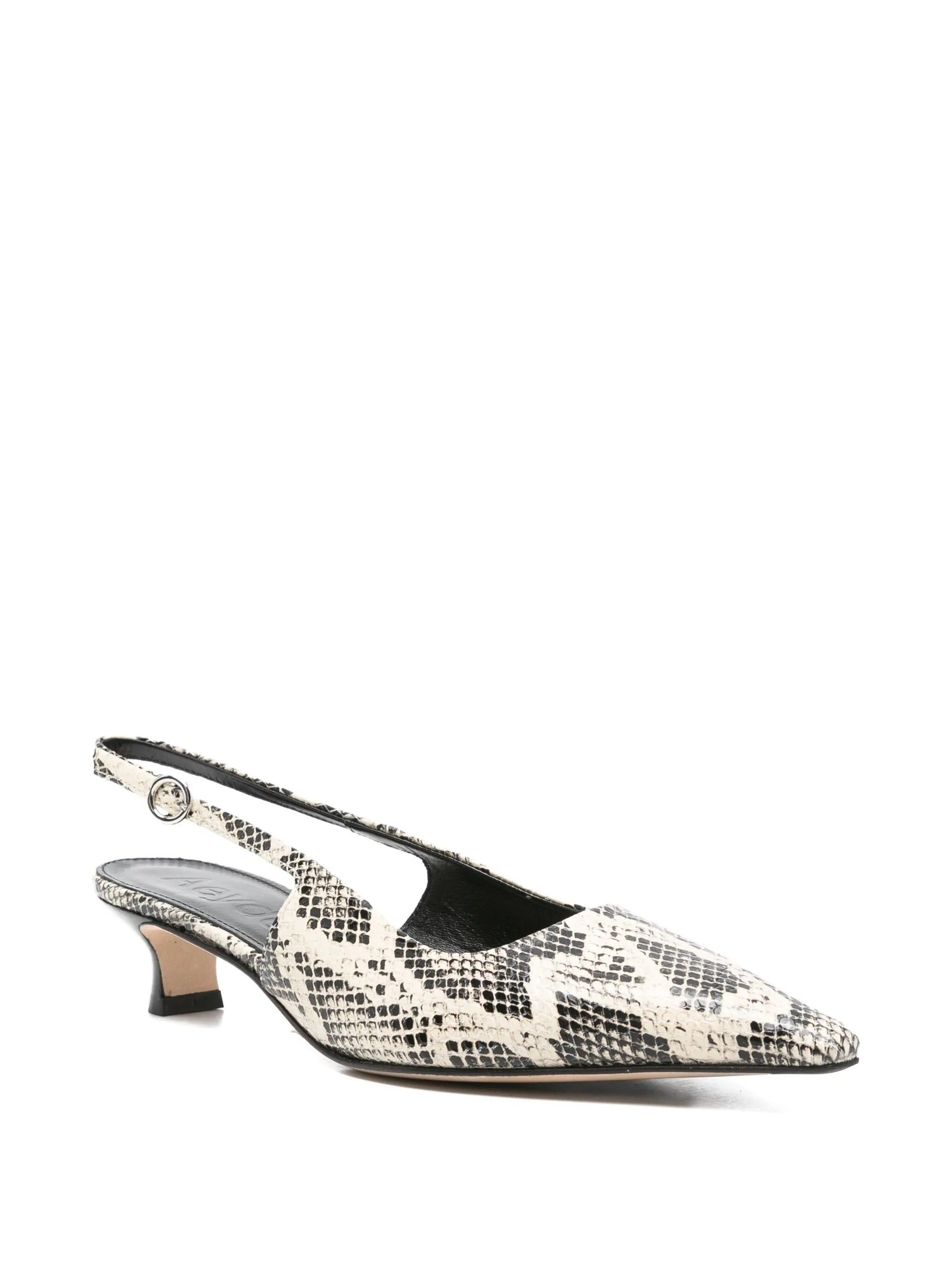 Catrina snake print calf leather creamy
