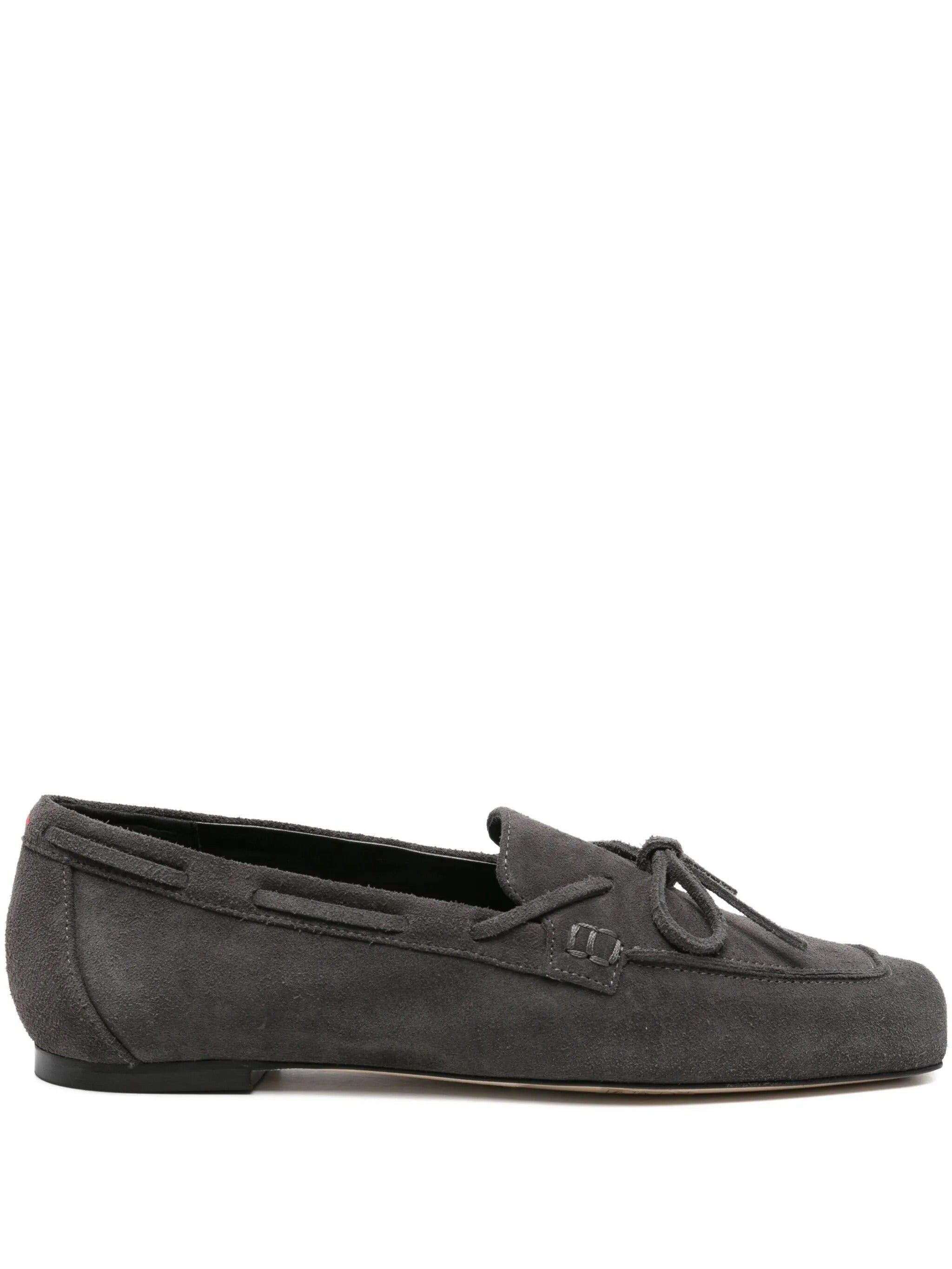 Jasper cow suede leather charcoal