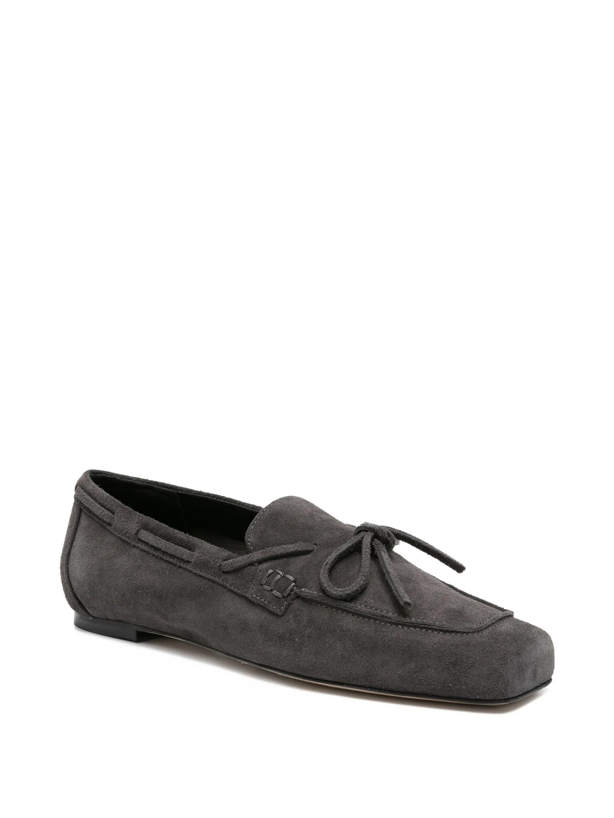 Jasper cow suede leather charcoal