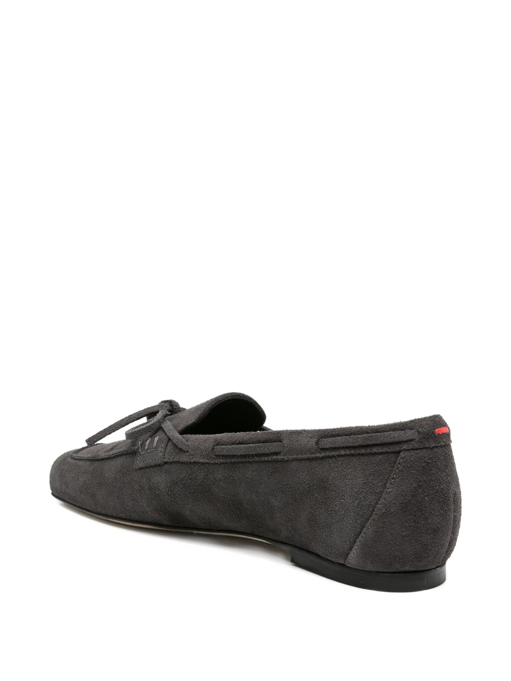 Jasper cow suede leather charcoal