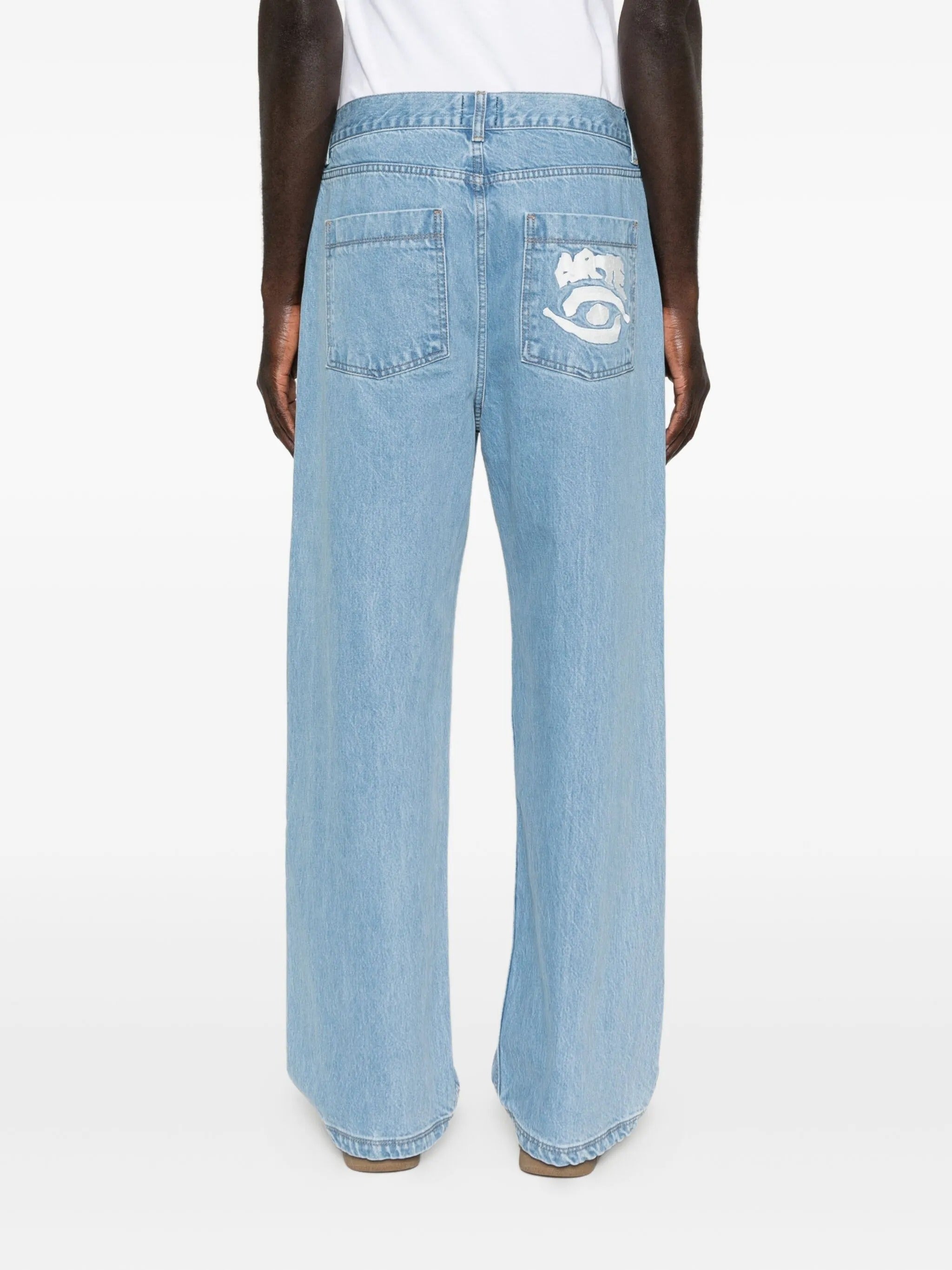 Back pocket graphic pants