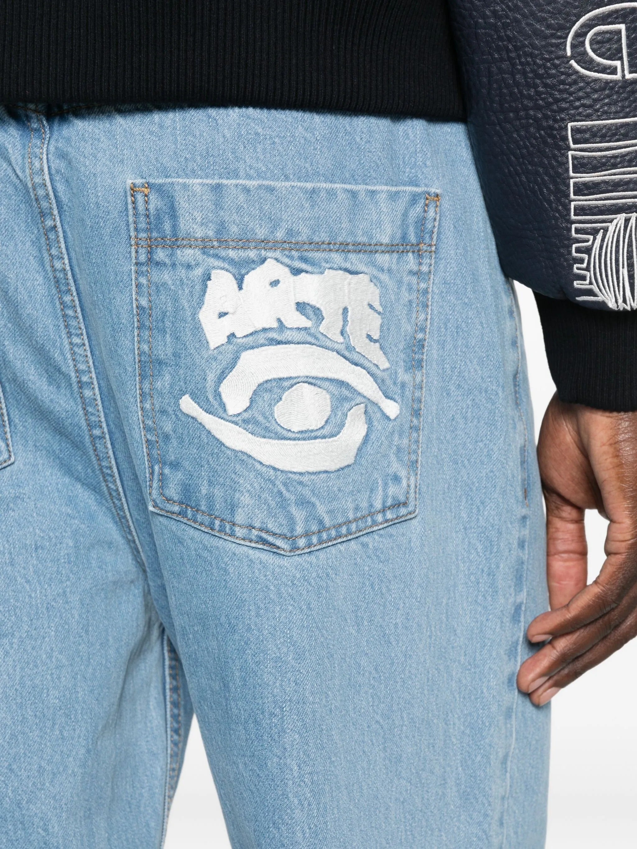 Back pocket graphic pants