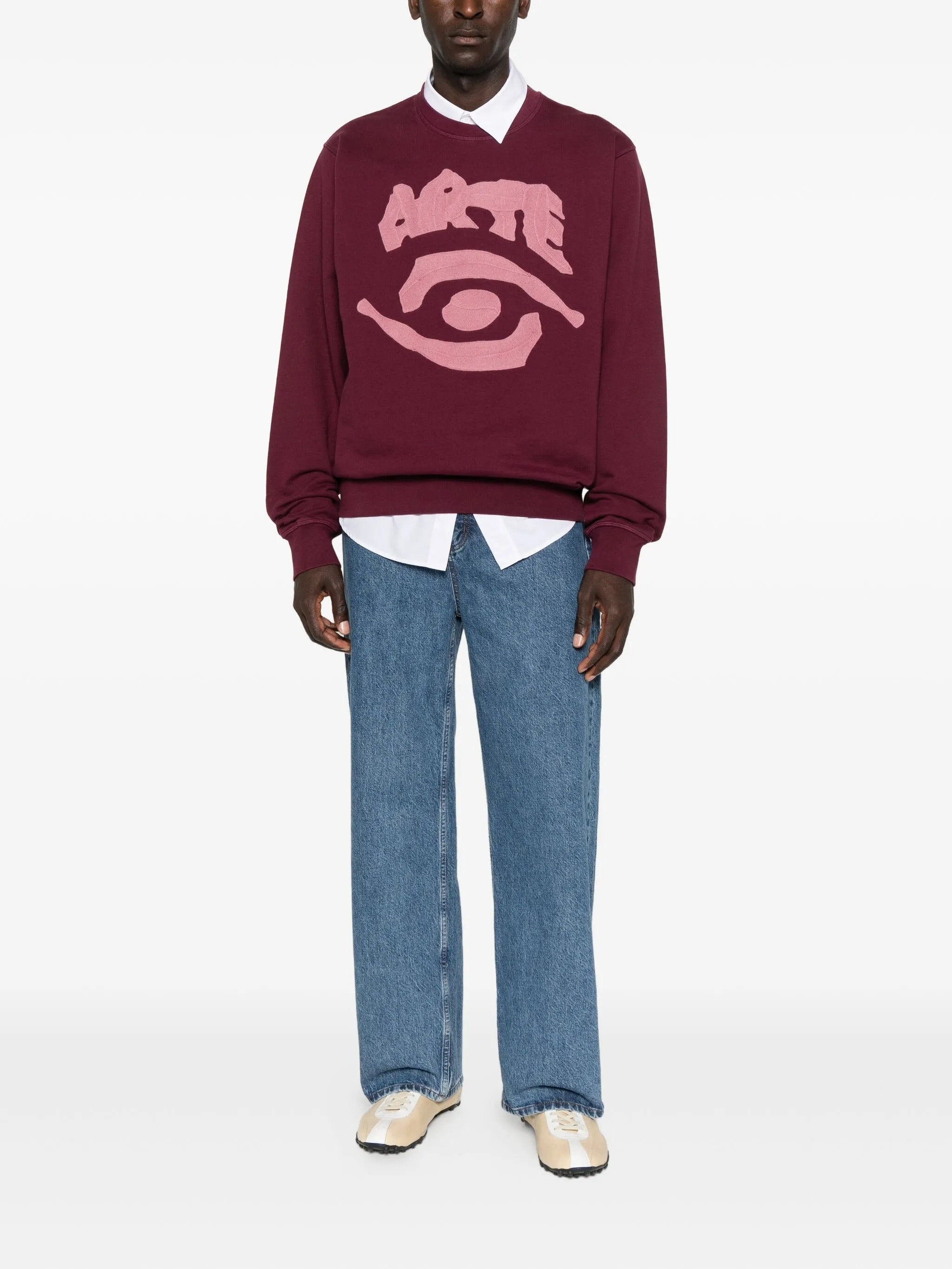 Eye front crewneck