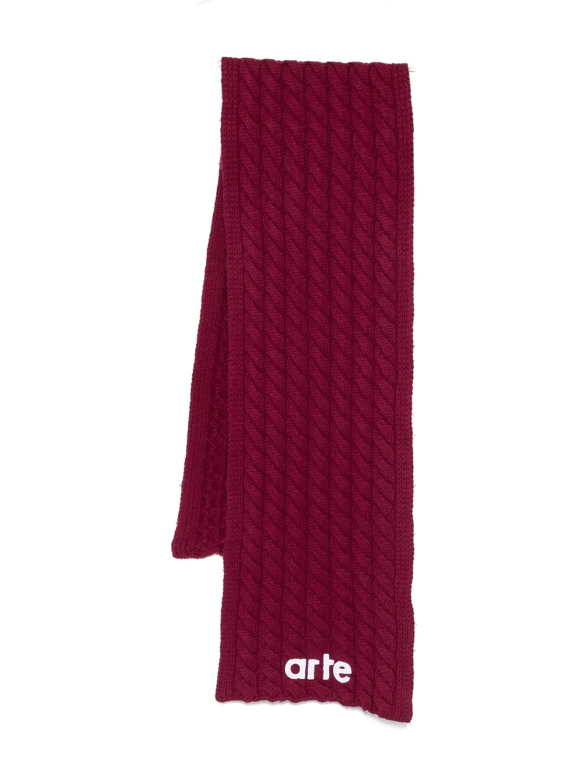 Textured logo scarf