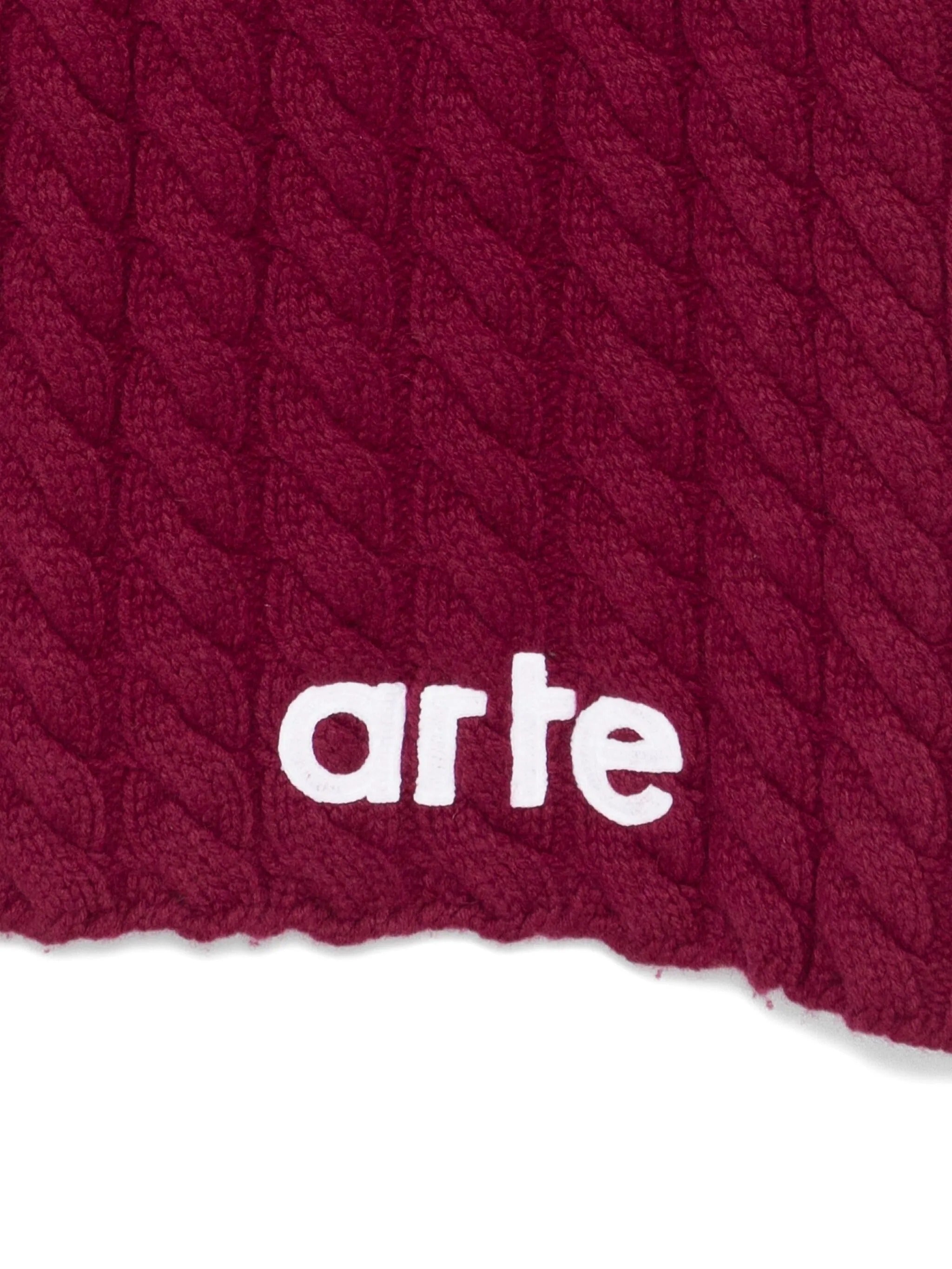 Textured logo scarf
