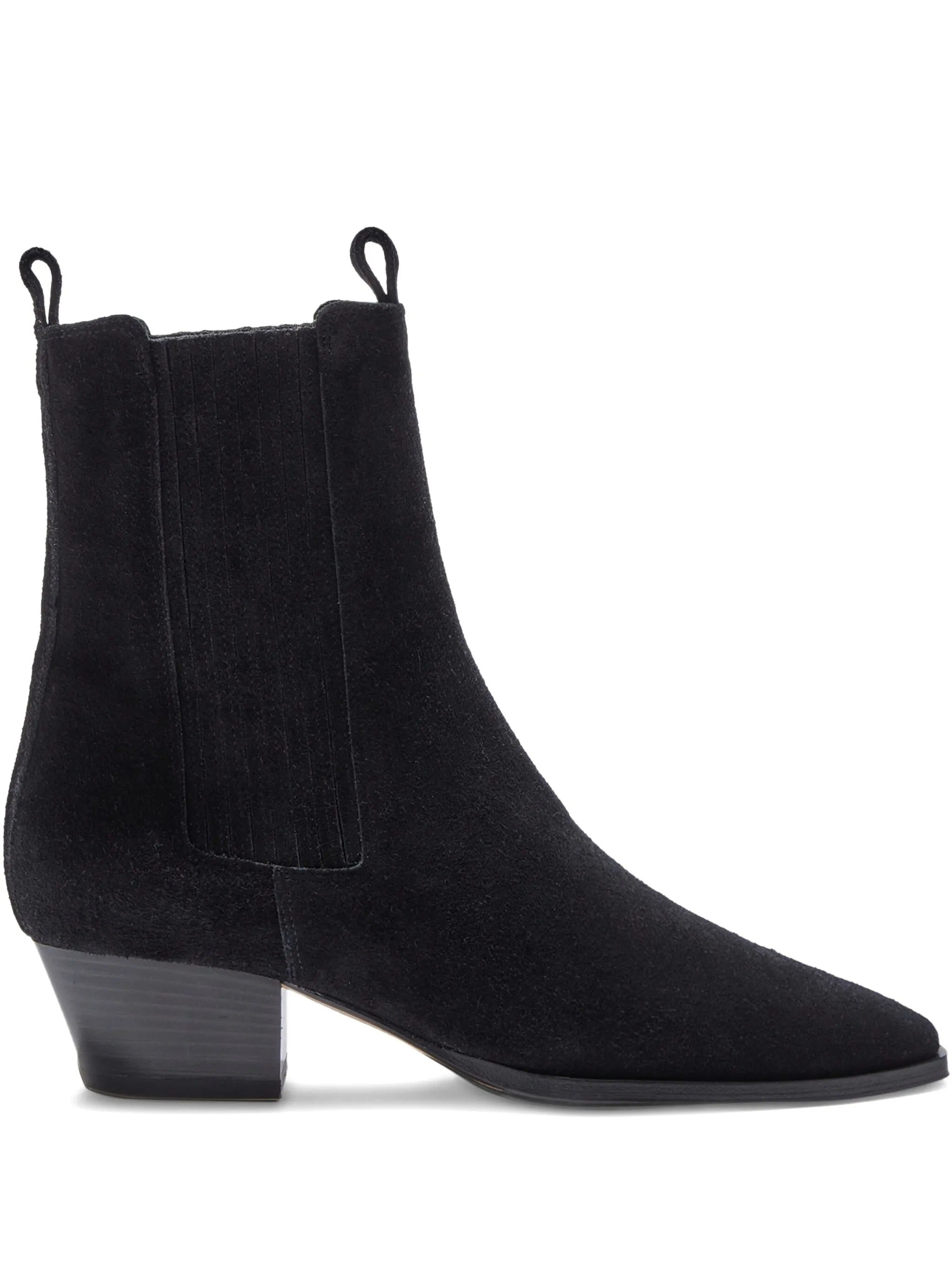 Agata cow suede leather black