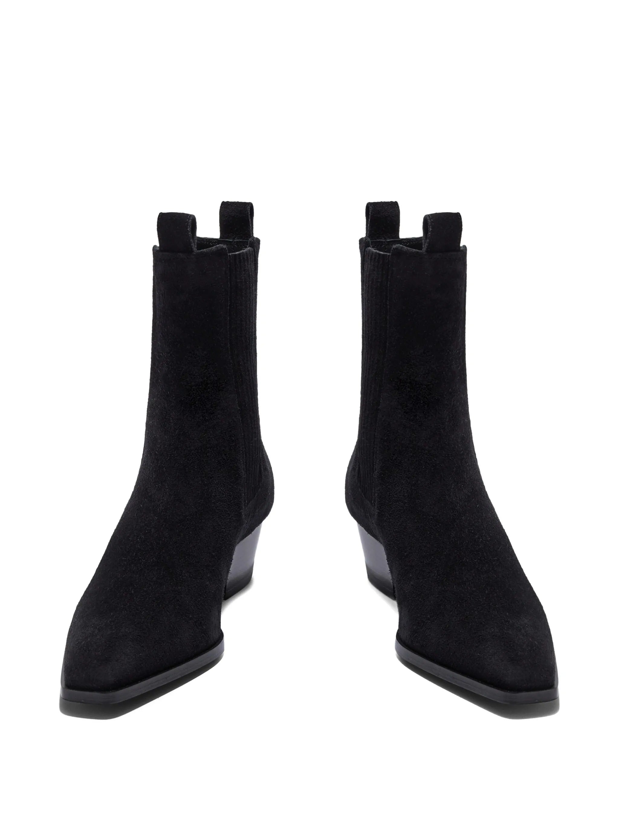 Agata cow suede leather black
