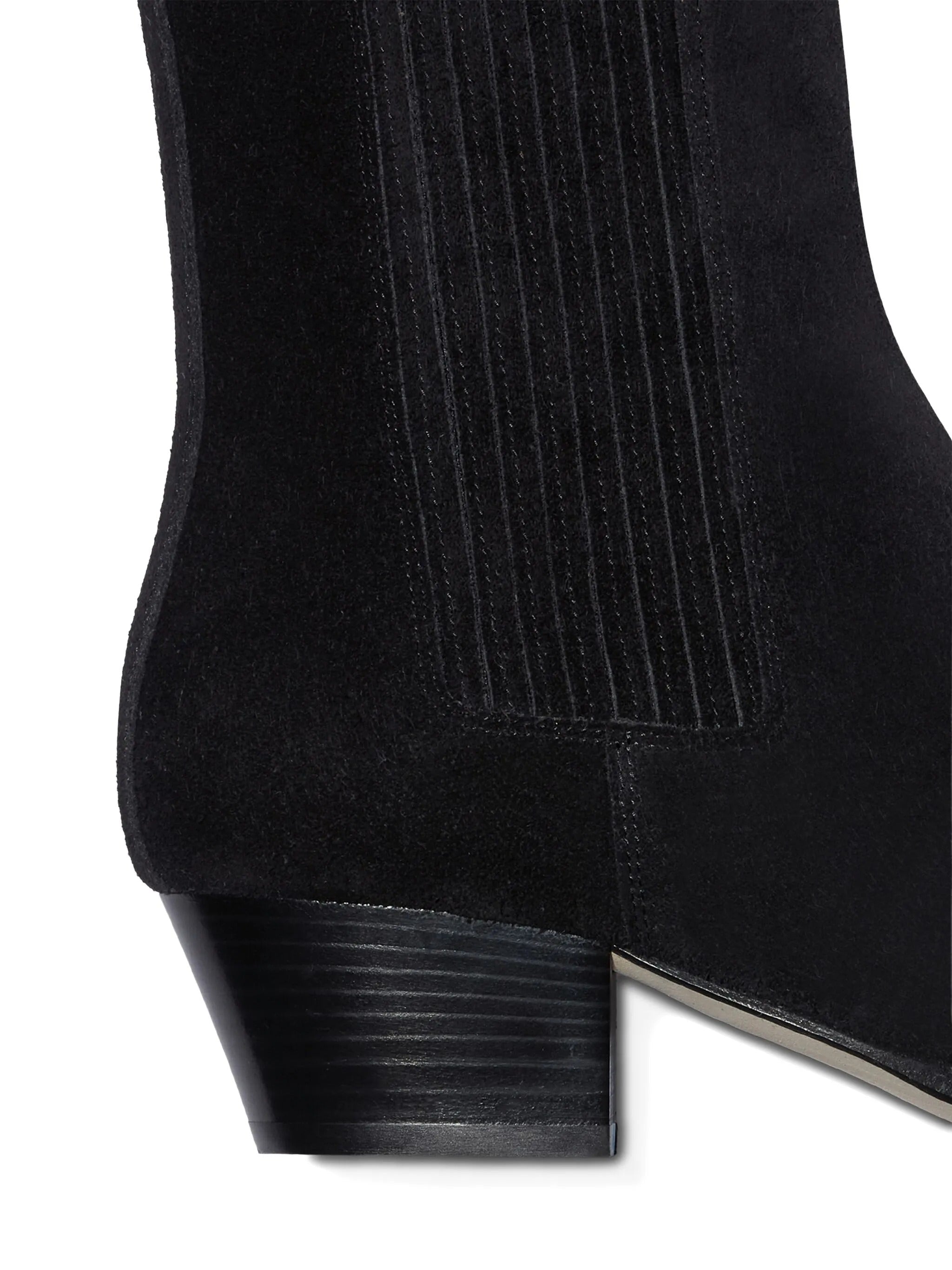 Agata cow suede leather black