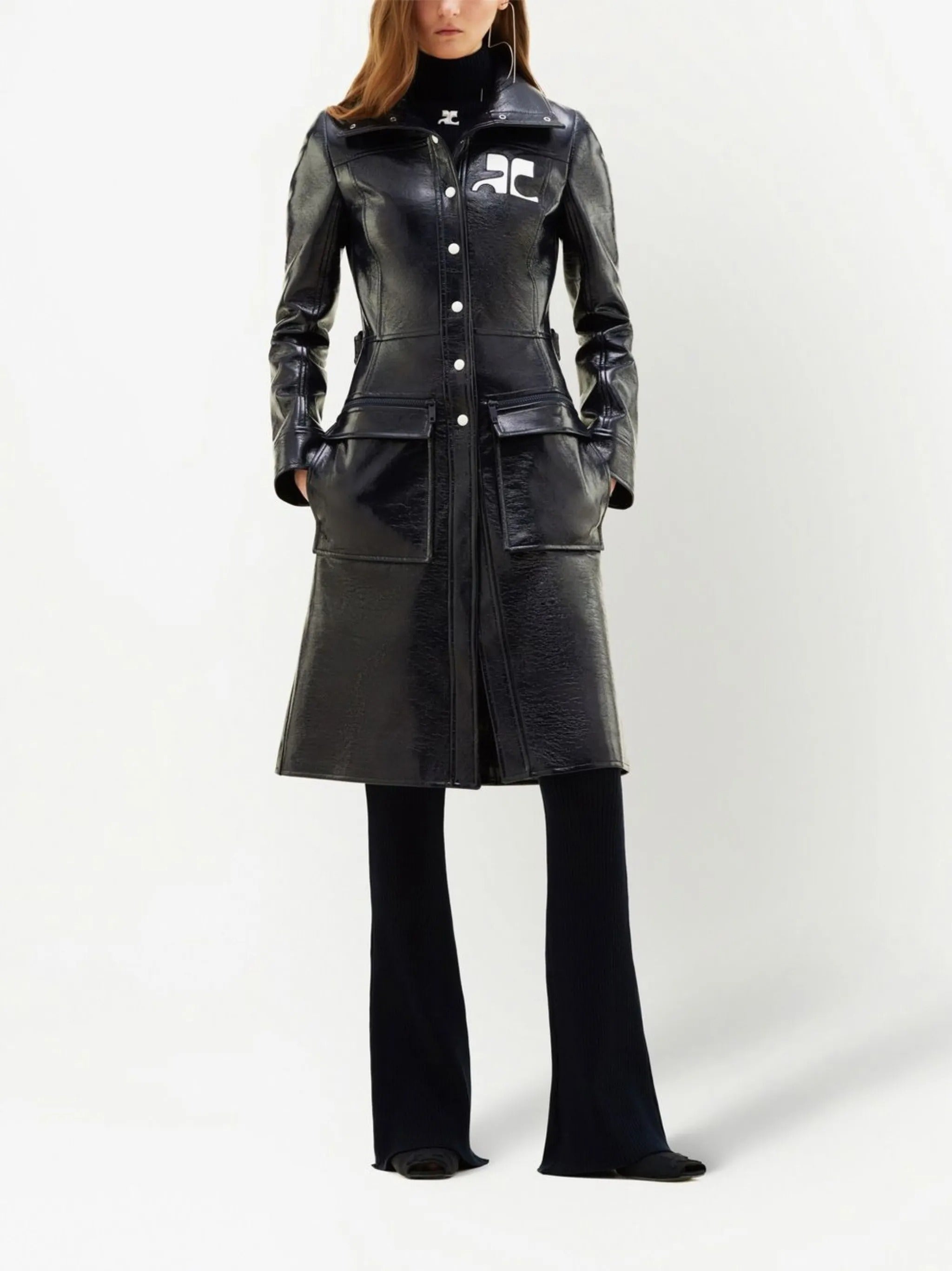 Reedition vinyl trench coat