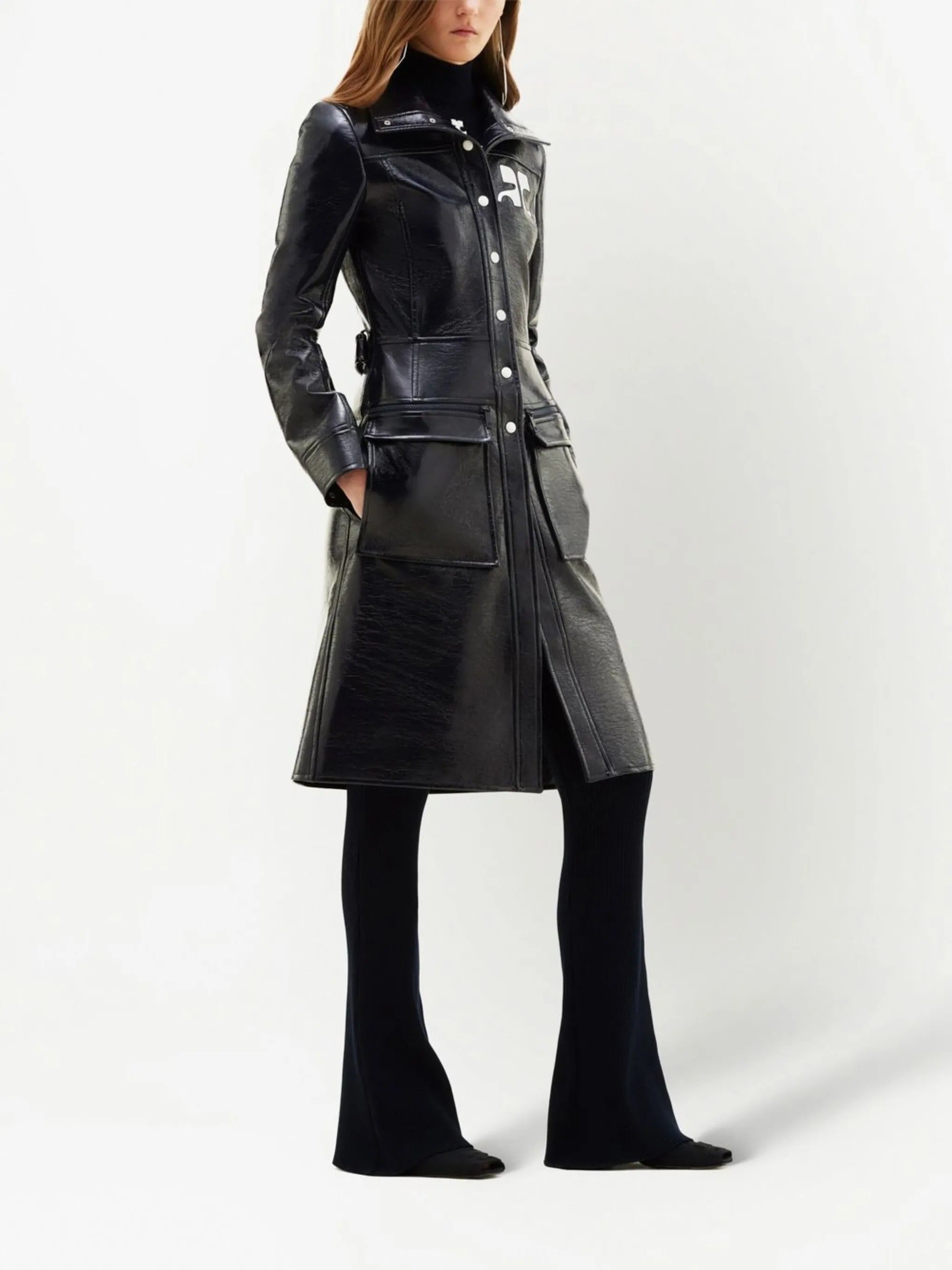 Reedition vinyl trench coat
