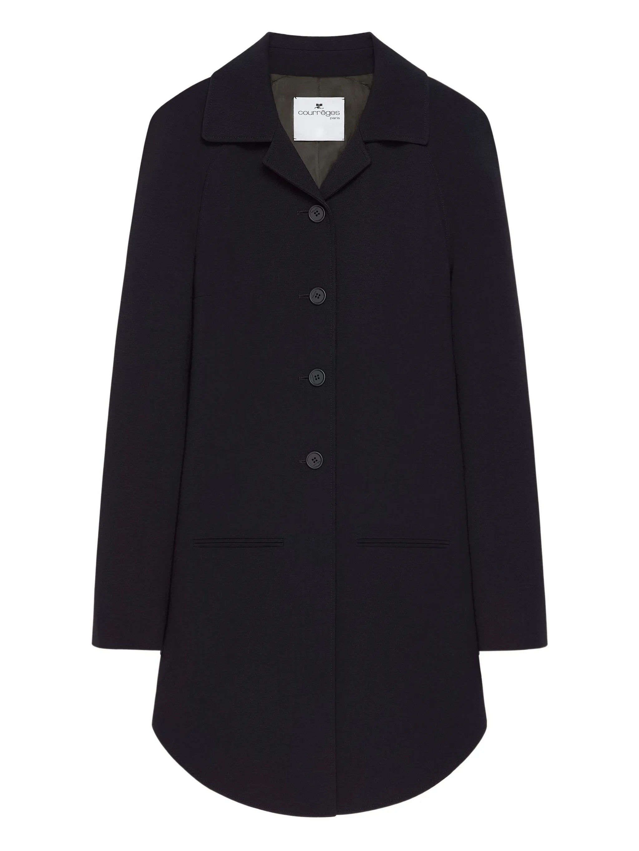 Circle heritage crepe coat