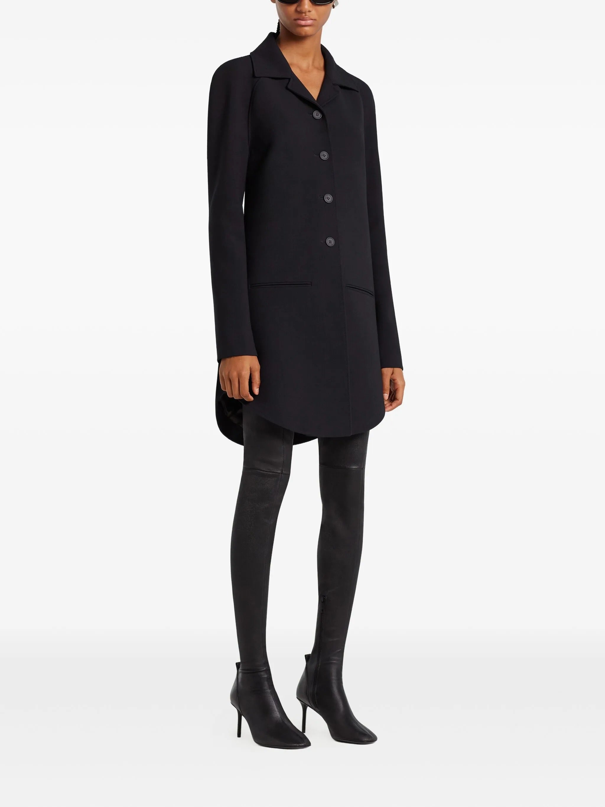 Circle heritage crepe coat