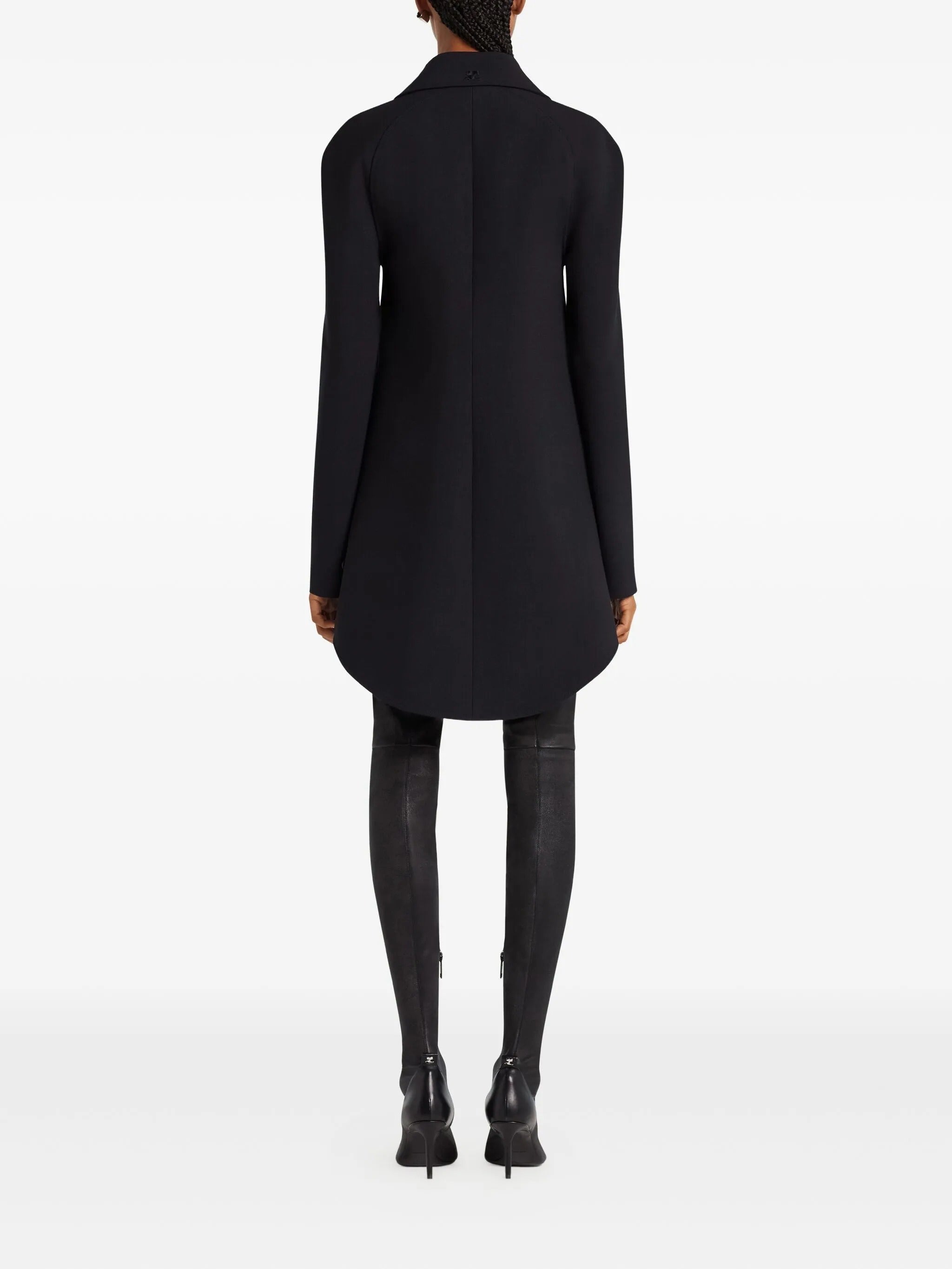 Circle heritage crepe coat