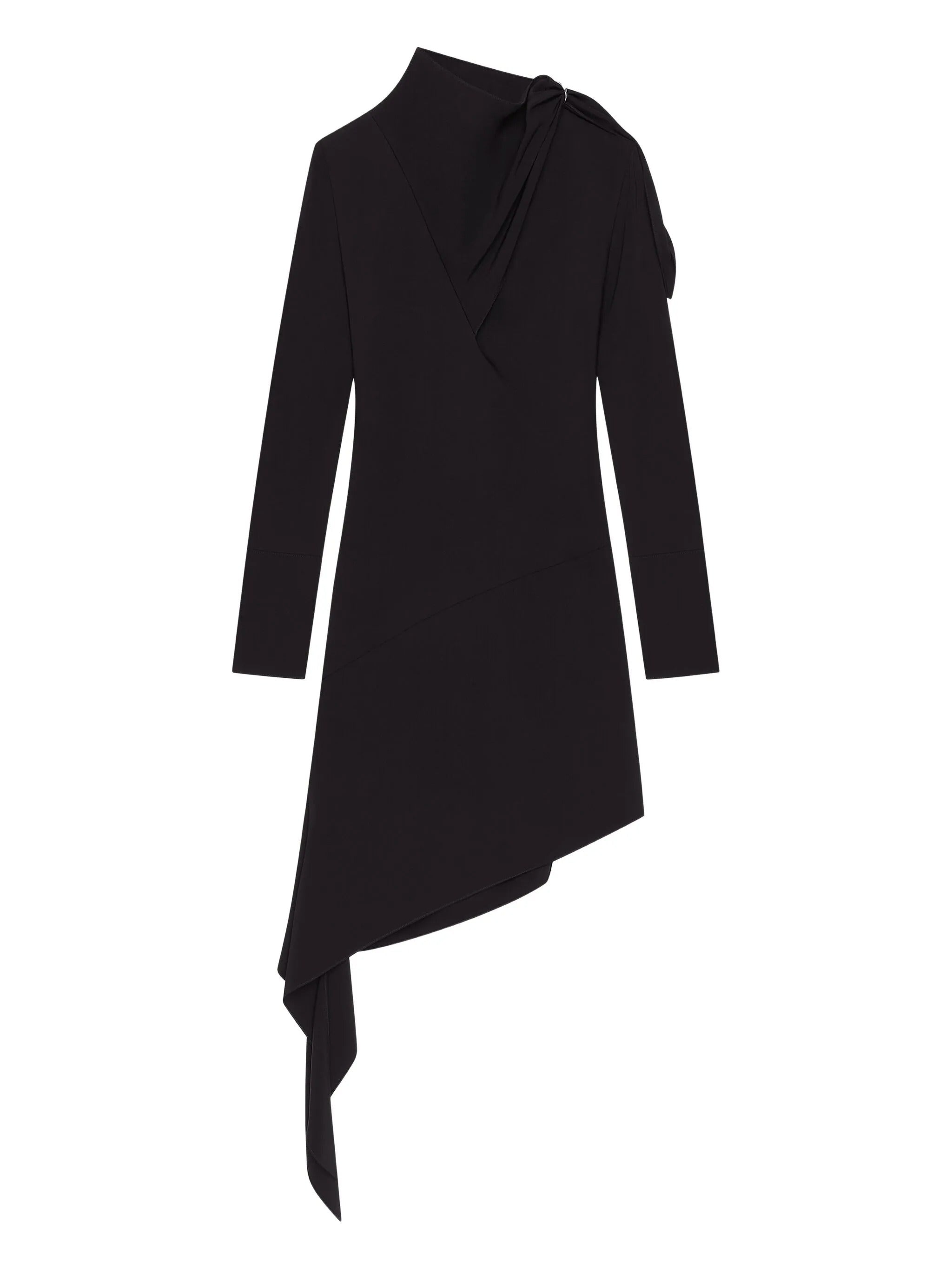 Knotted satin dress