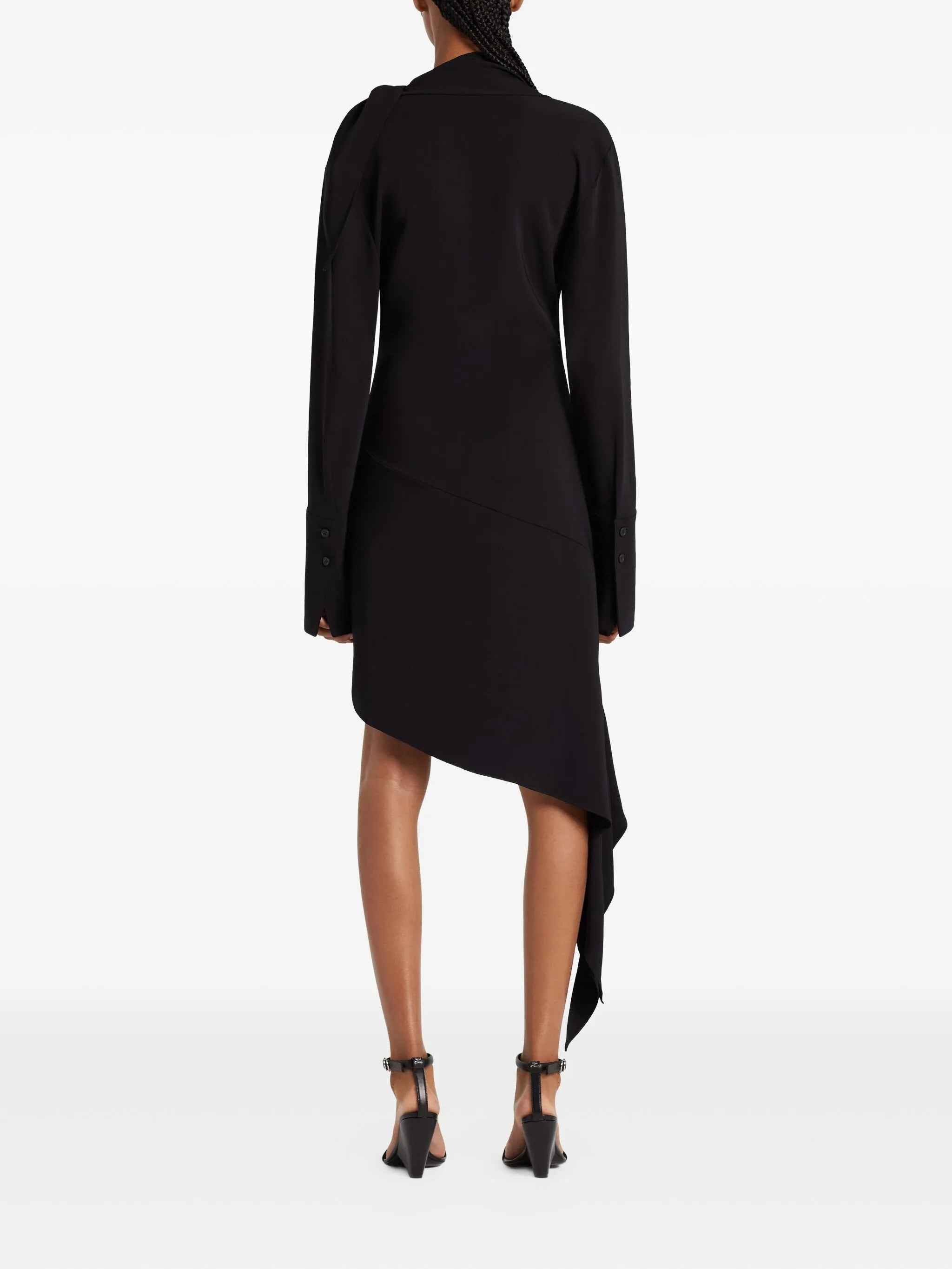 Knotted satin dress