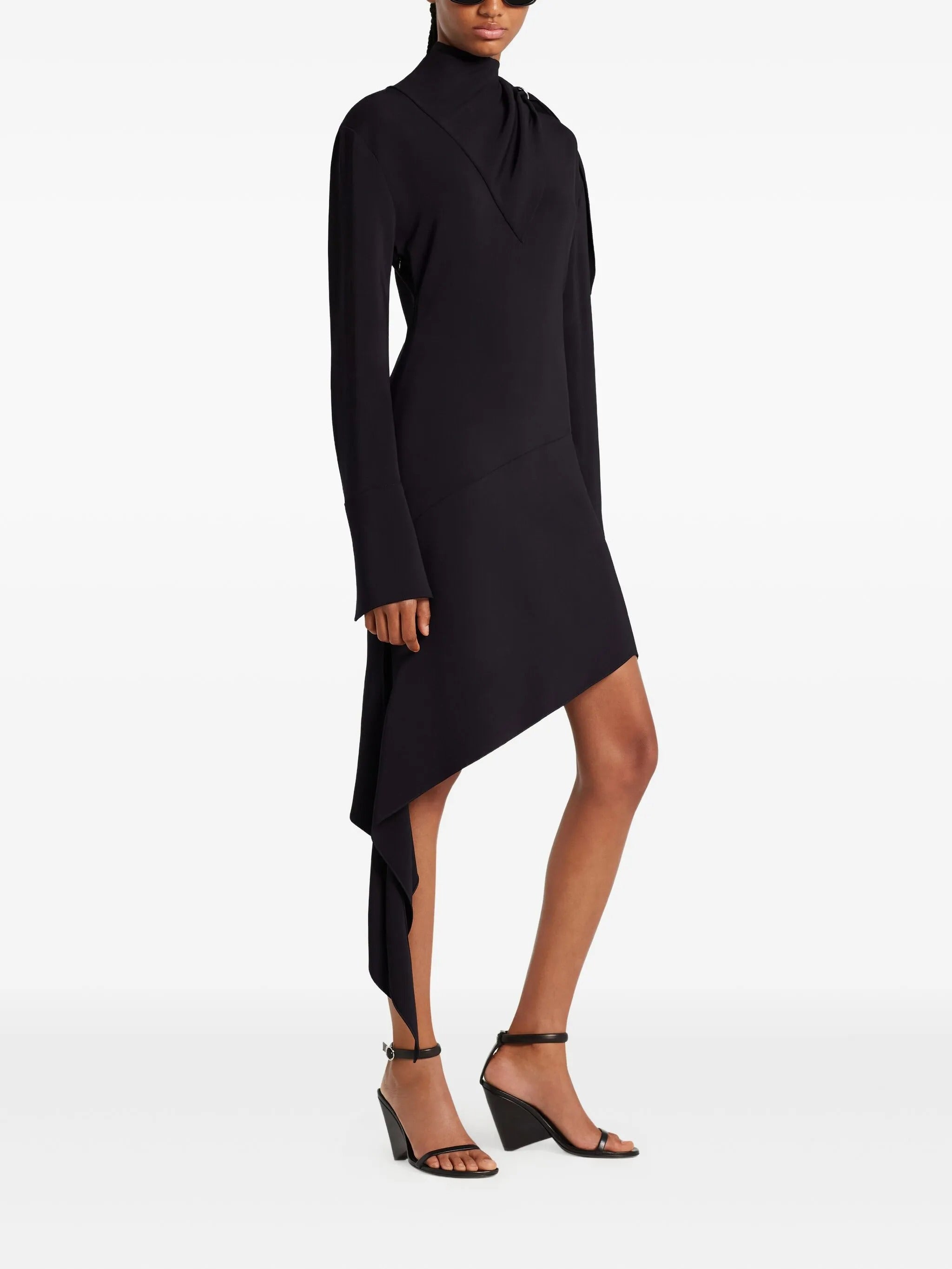 Knotted satin dress