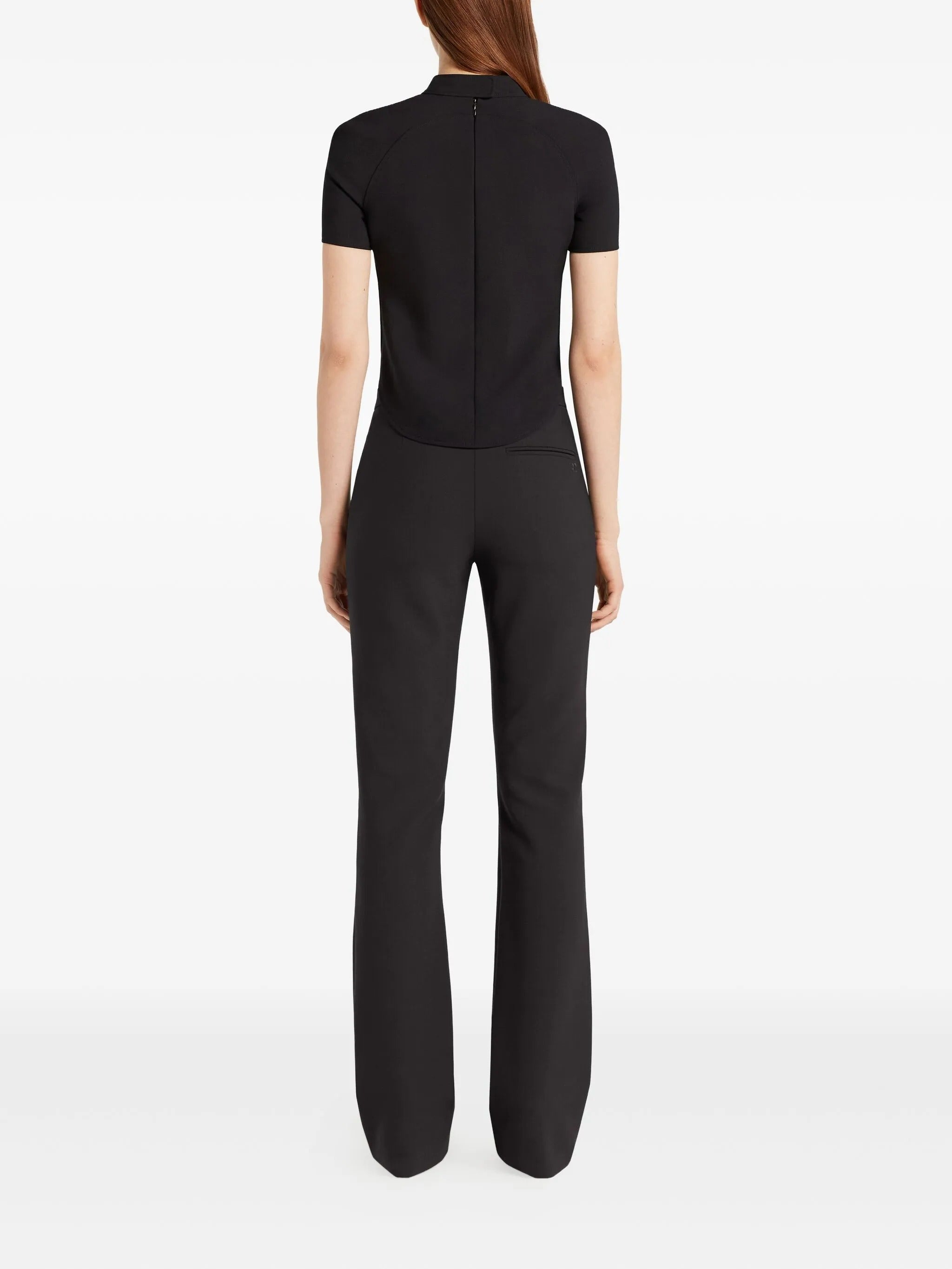 Circle heritage crepe top