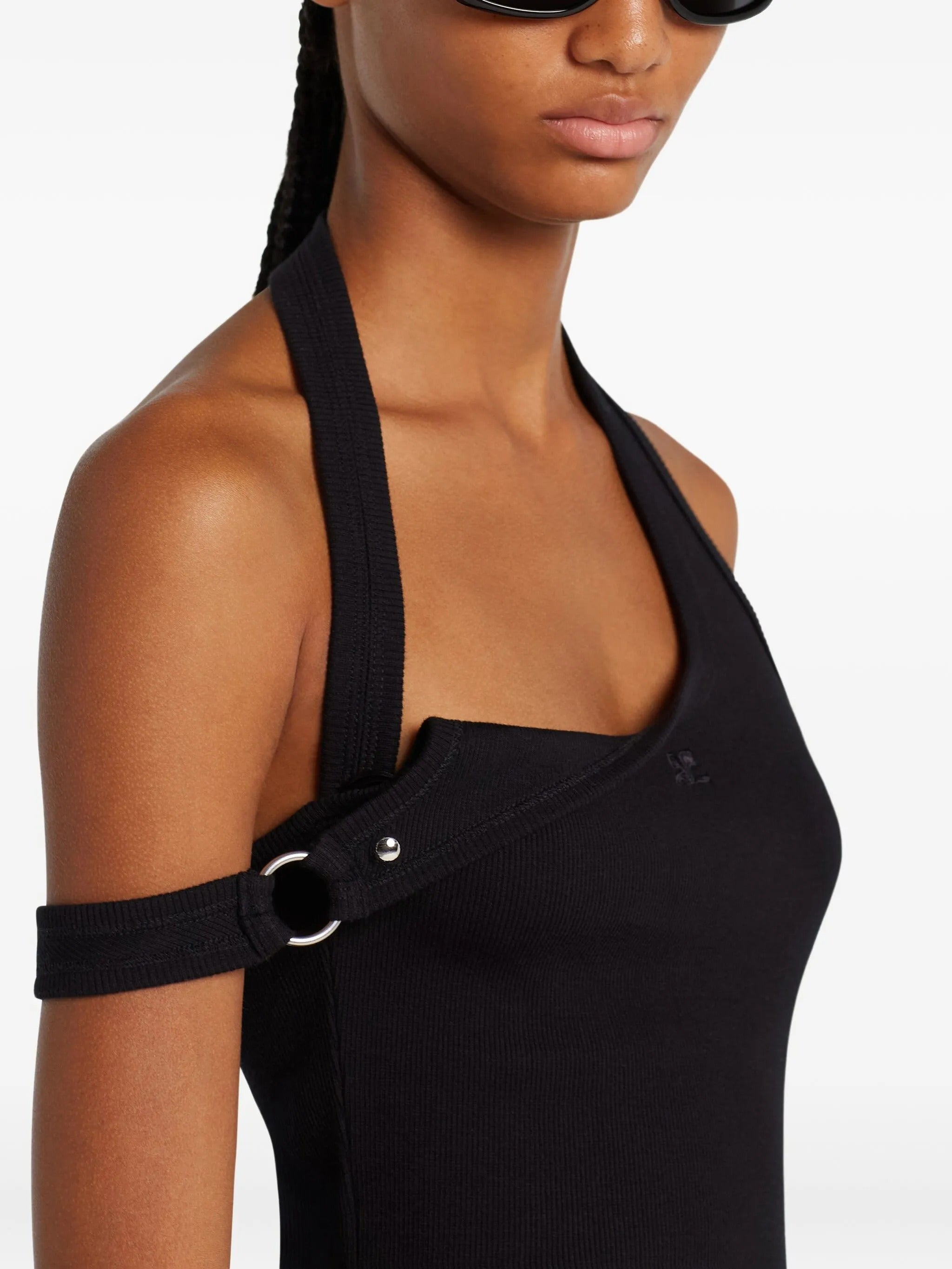 Undressed 90`s rib buckle tank top