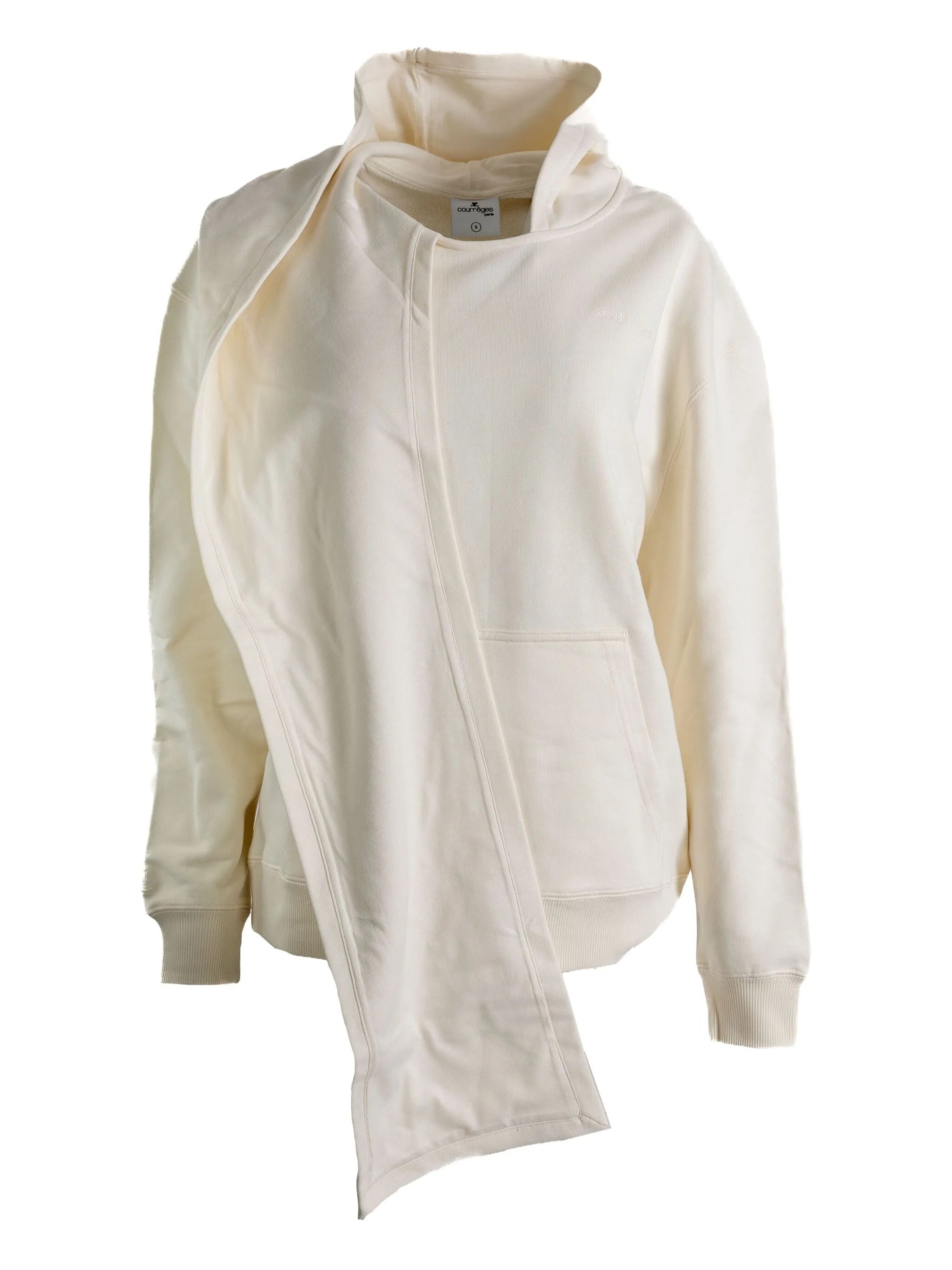Scarf embroidered hoodie