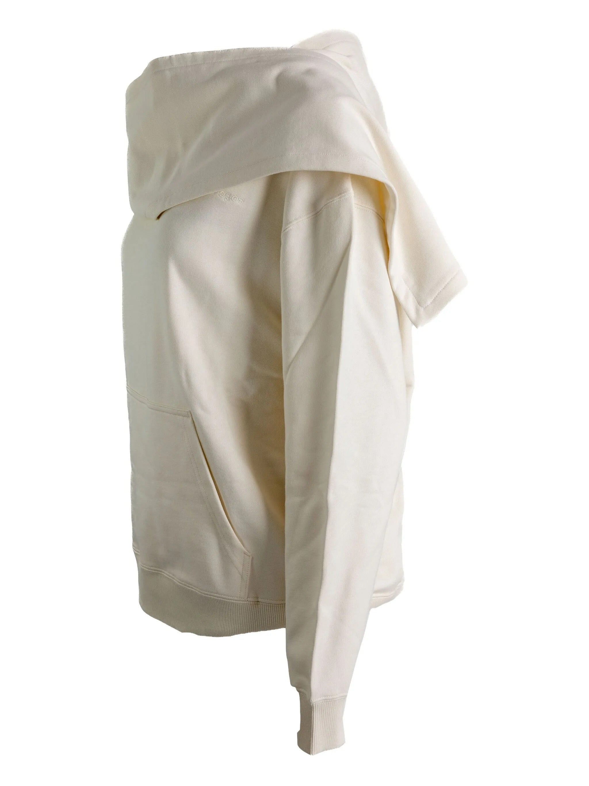 Scarf embroidered hoodie