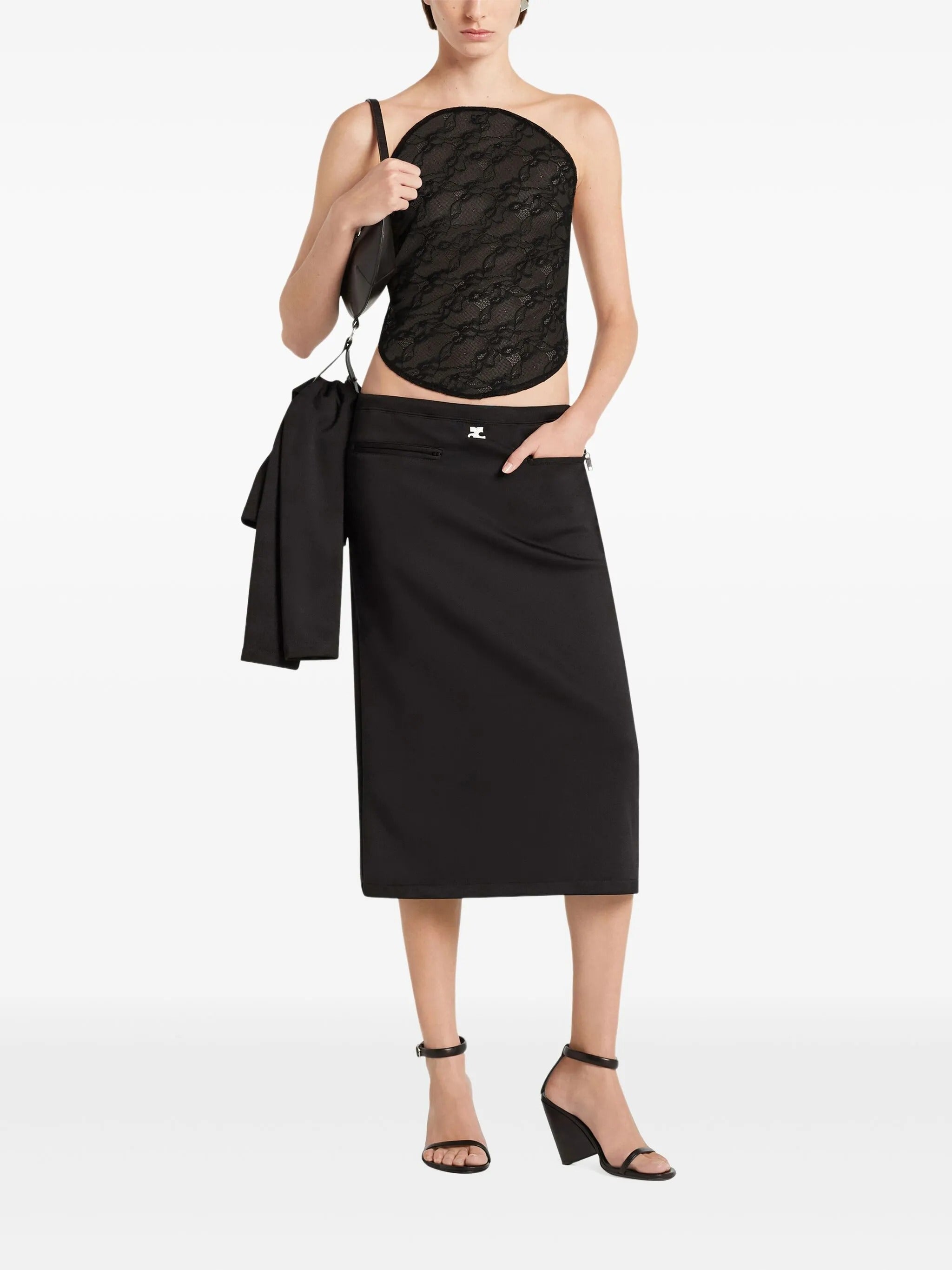 Interlock tracksuit skirt