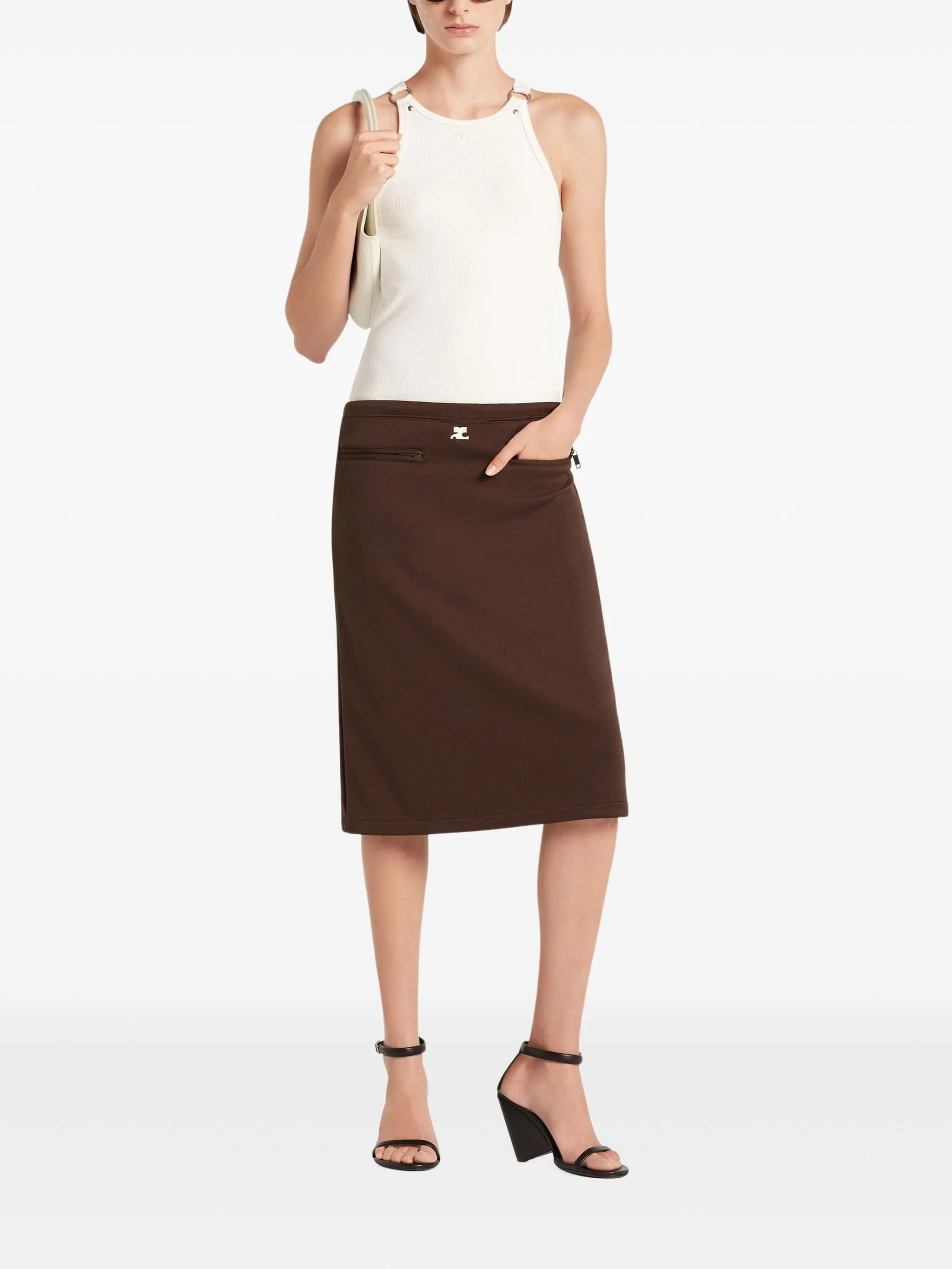 Interlock tracksuit skirt