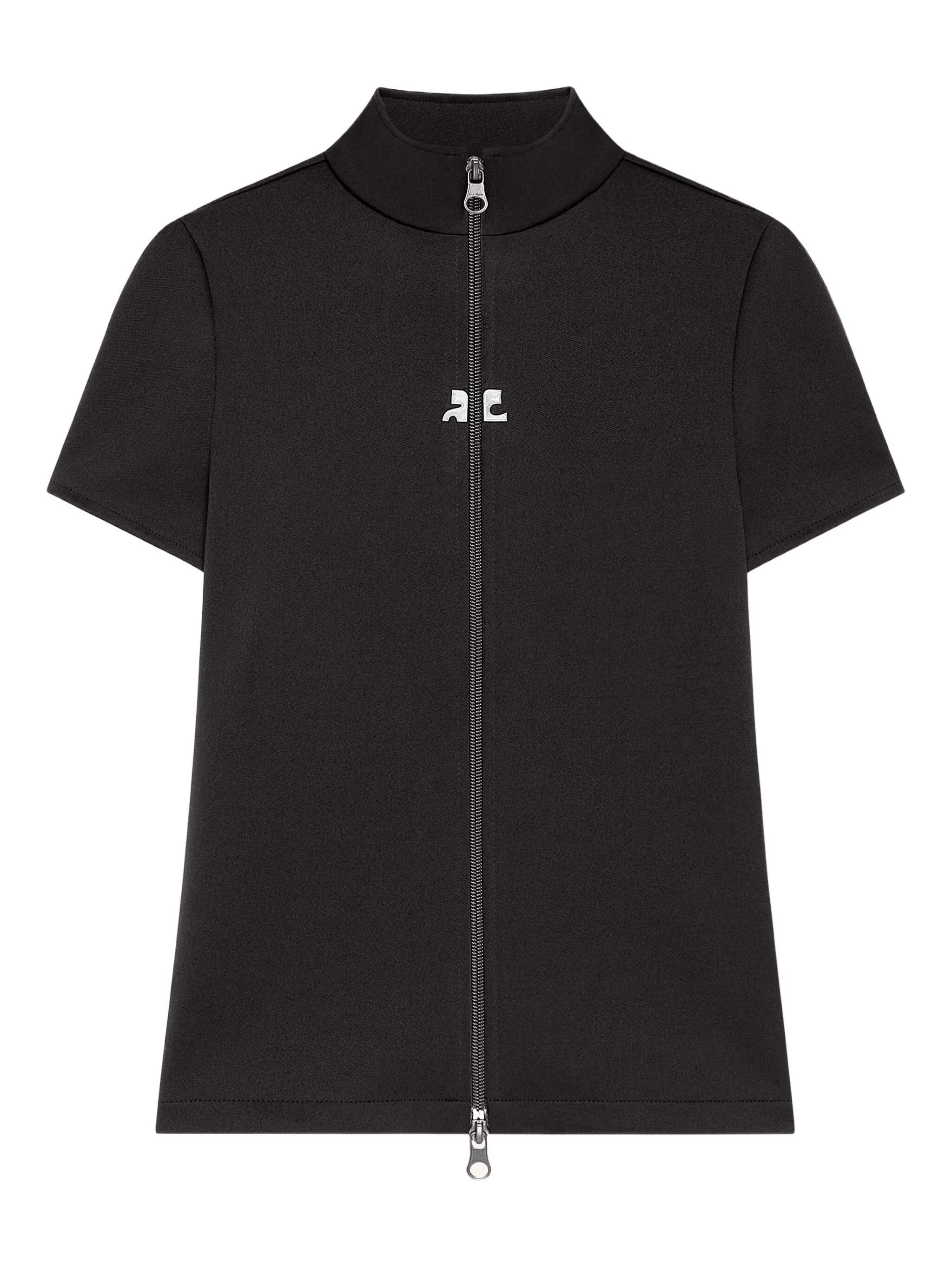 Interlock zipped top