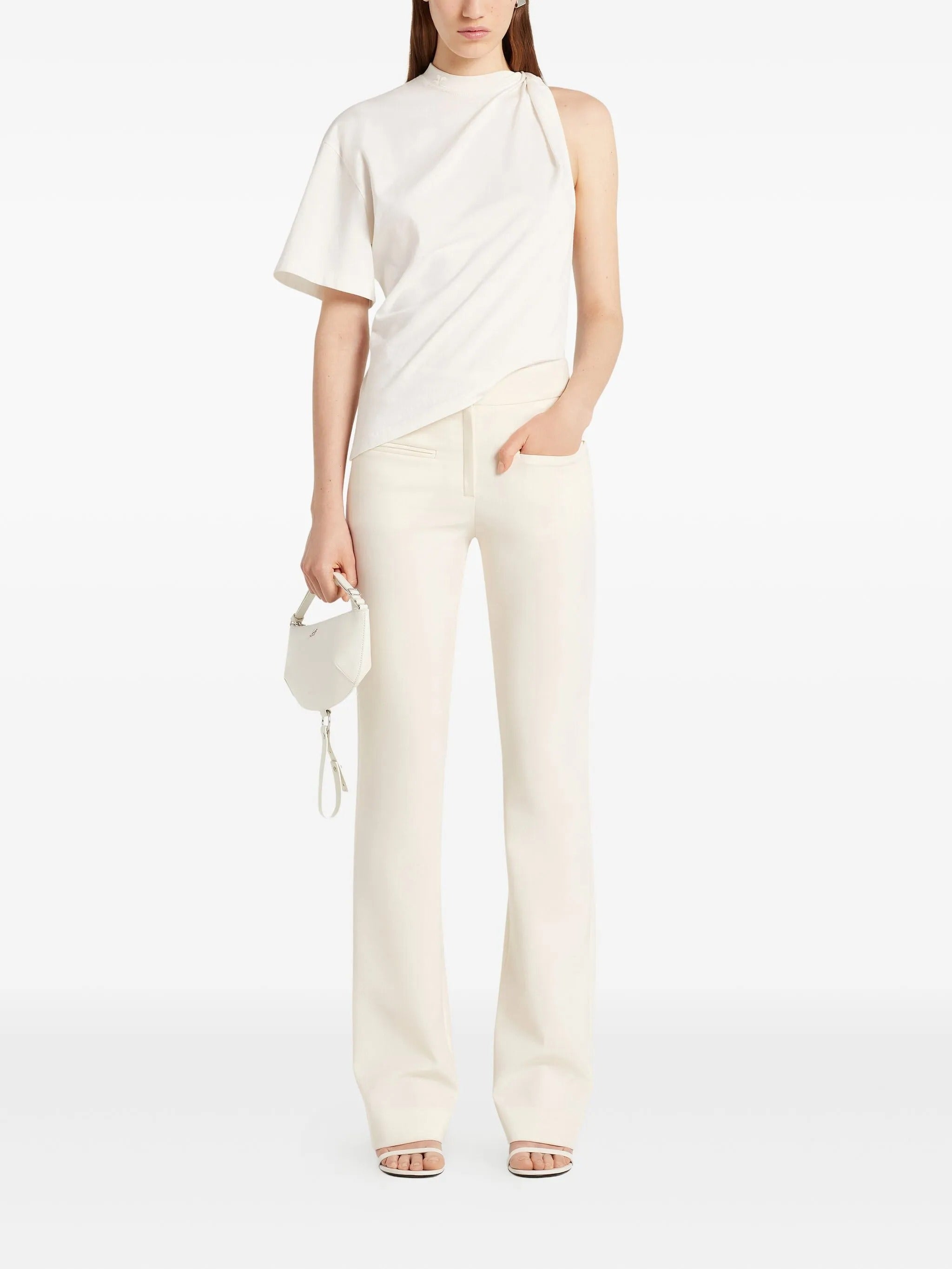 Twist asymmetrical t-shirt