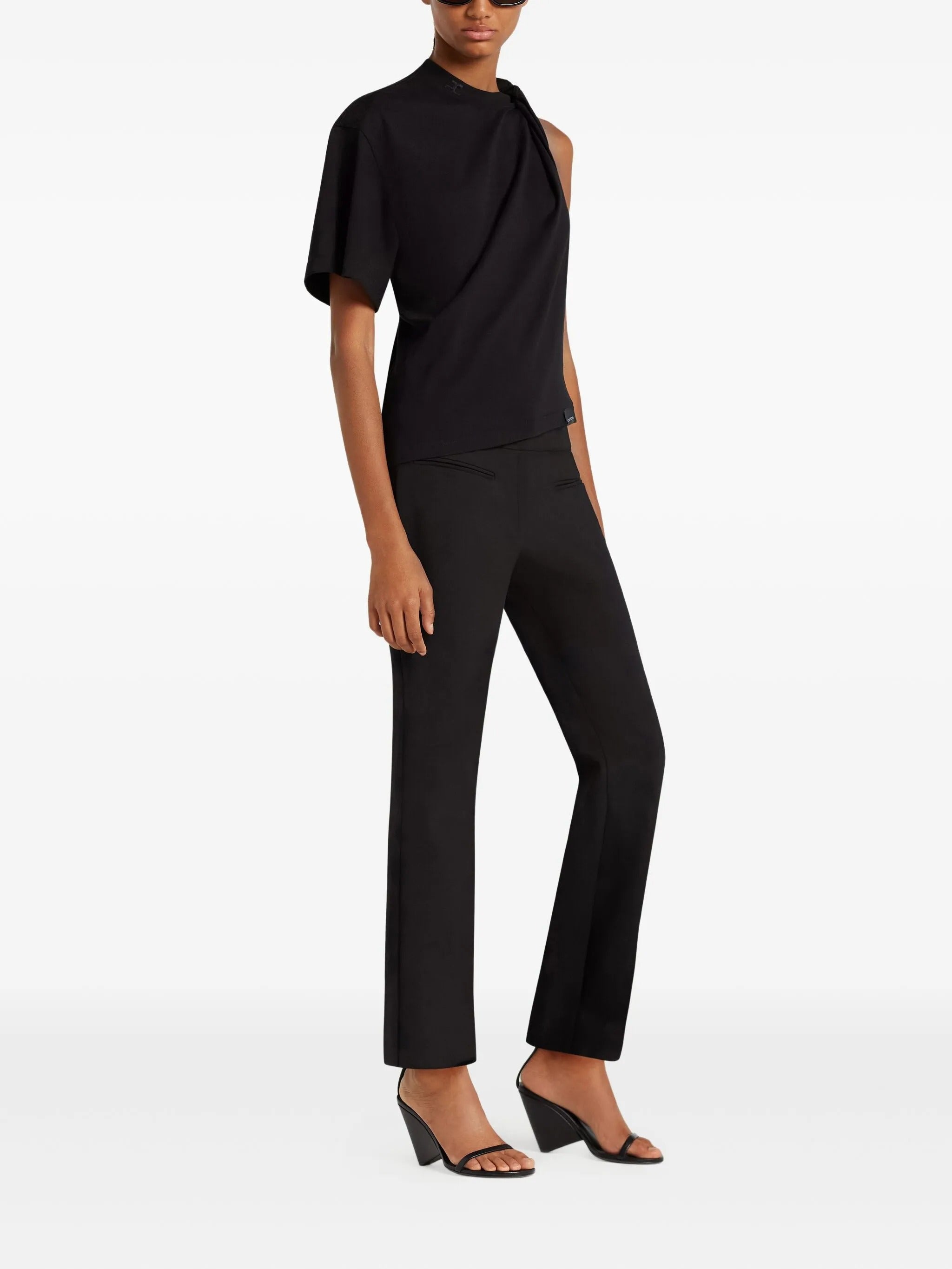 Twist asymmetrical t-shirt