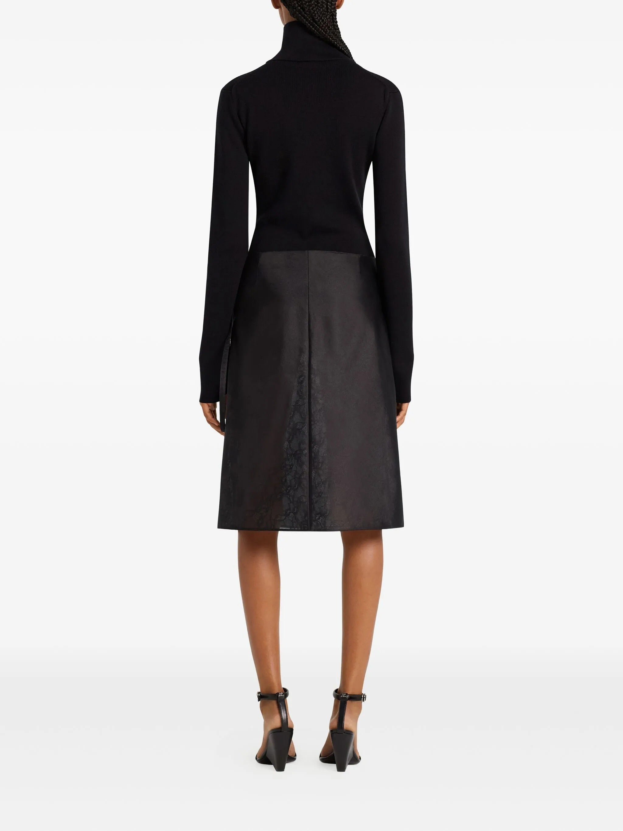 Zipped mockneck sweater