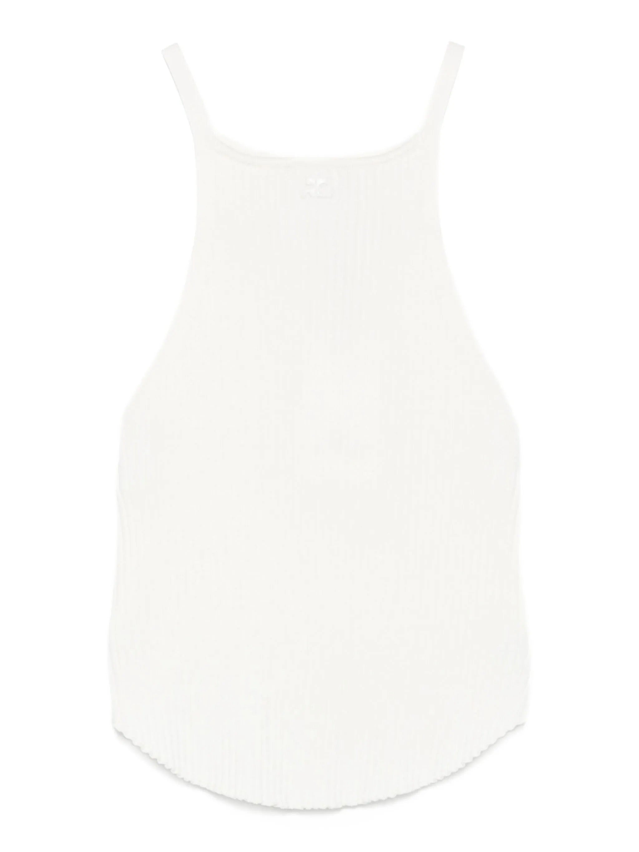Circle rib knit top