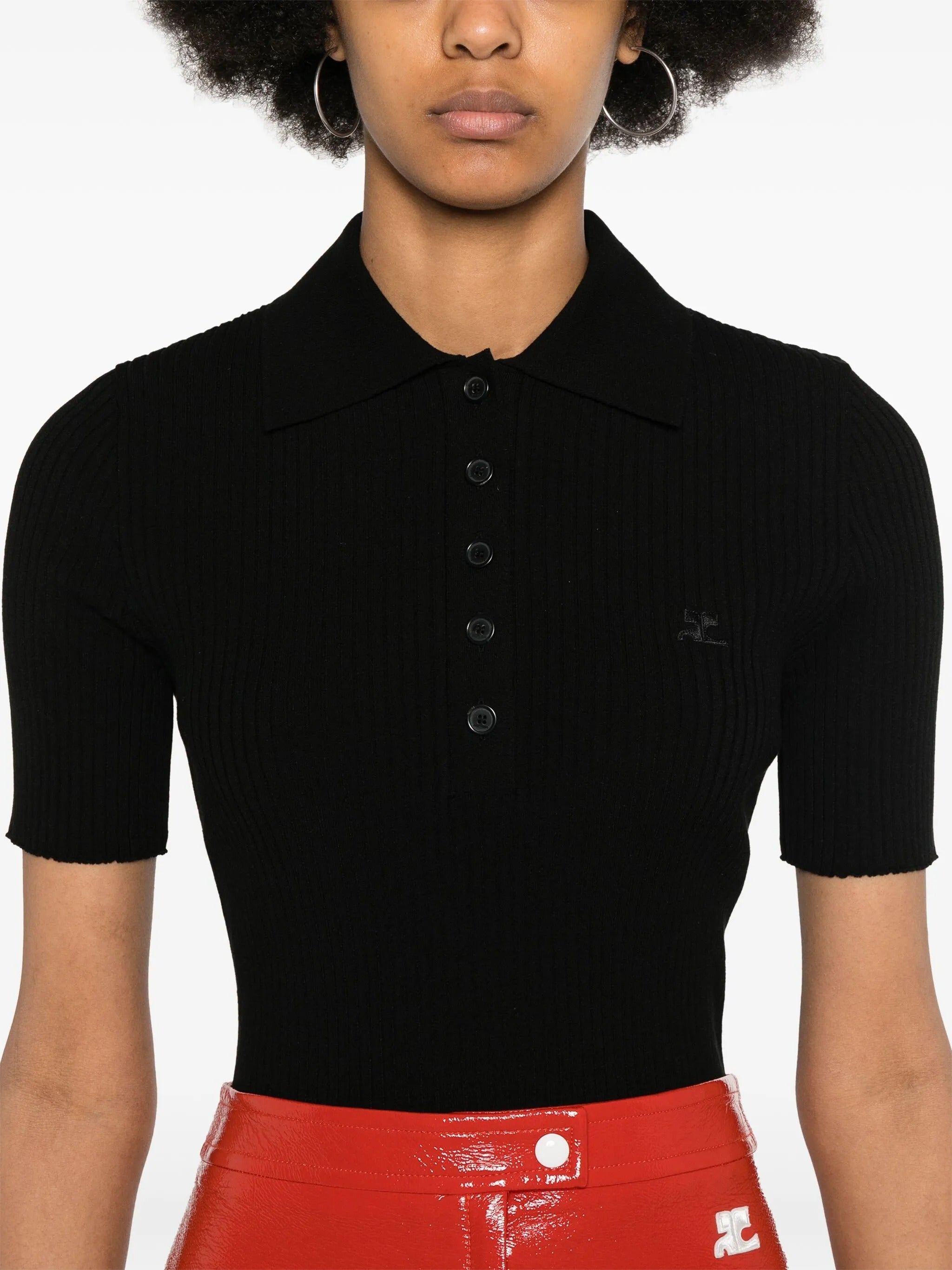 Signature rib knit polo
