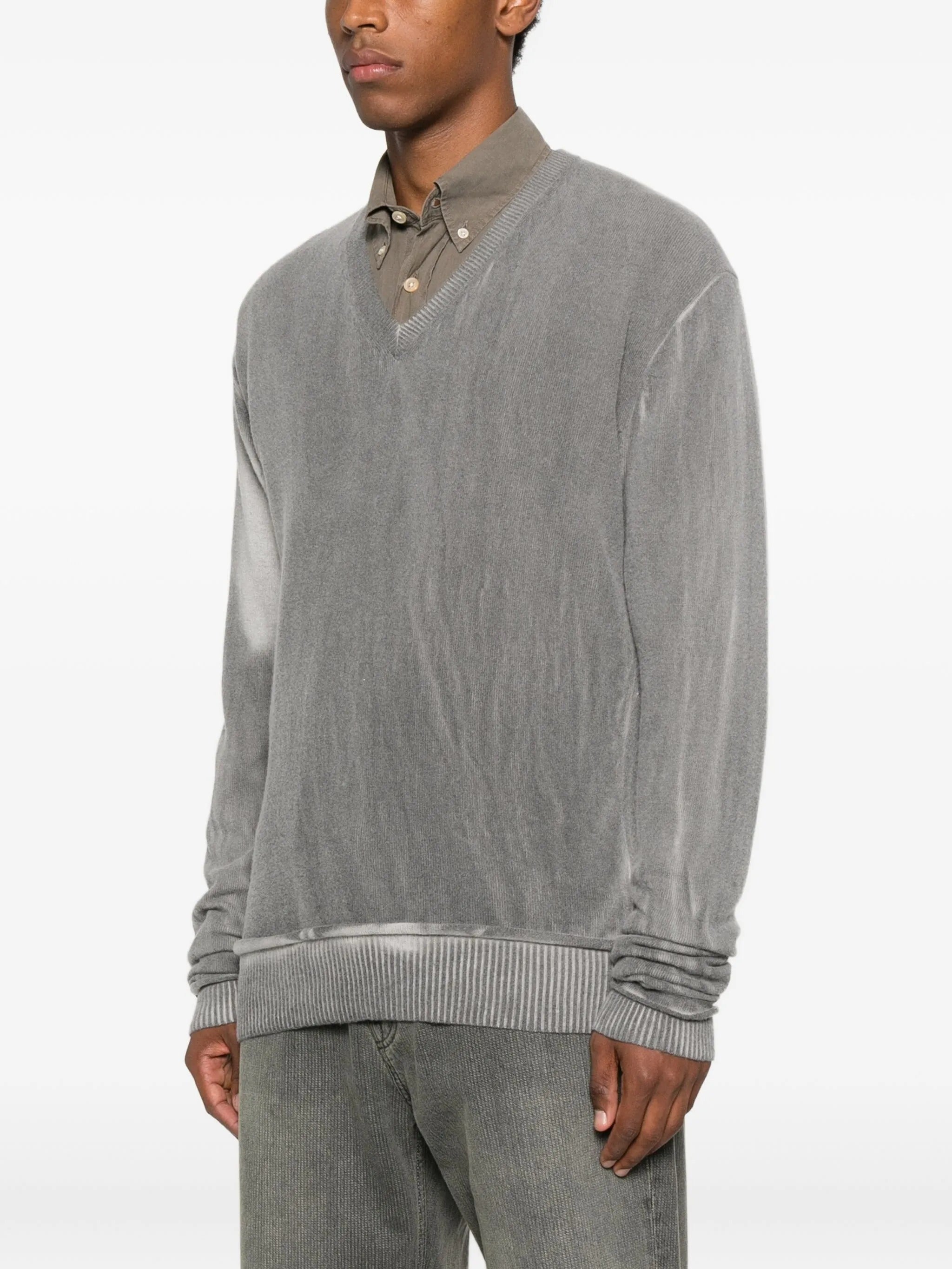 Parallel v-neck