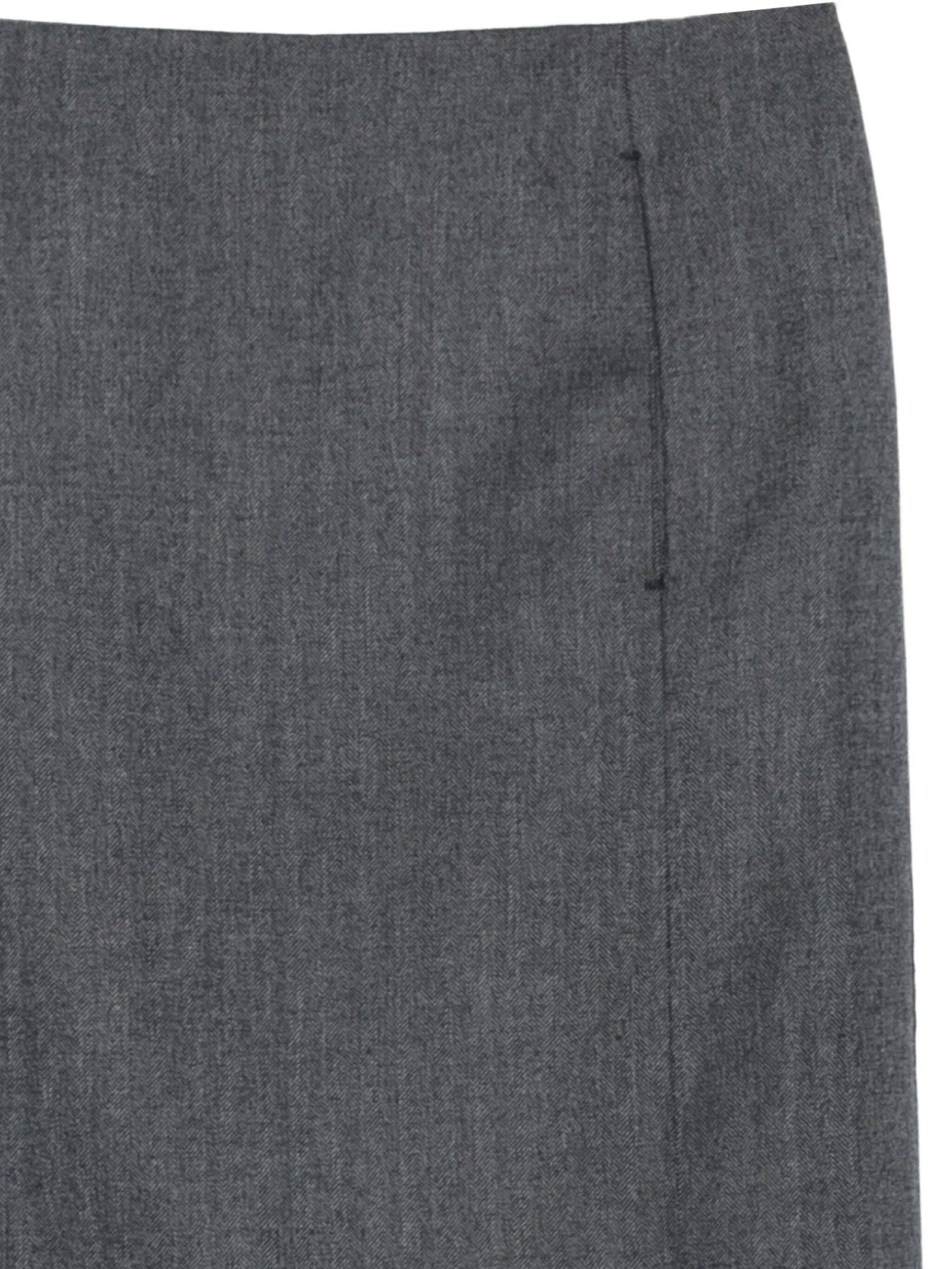 Tailored midi skirt dark grey