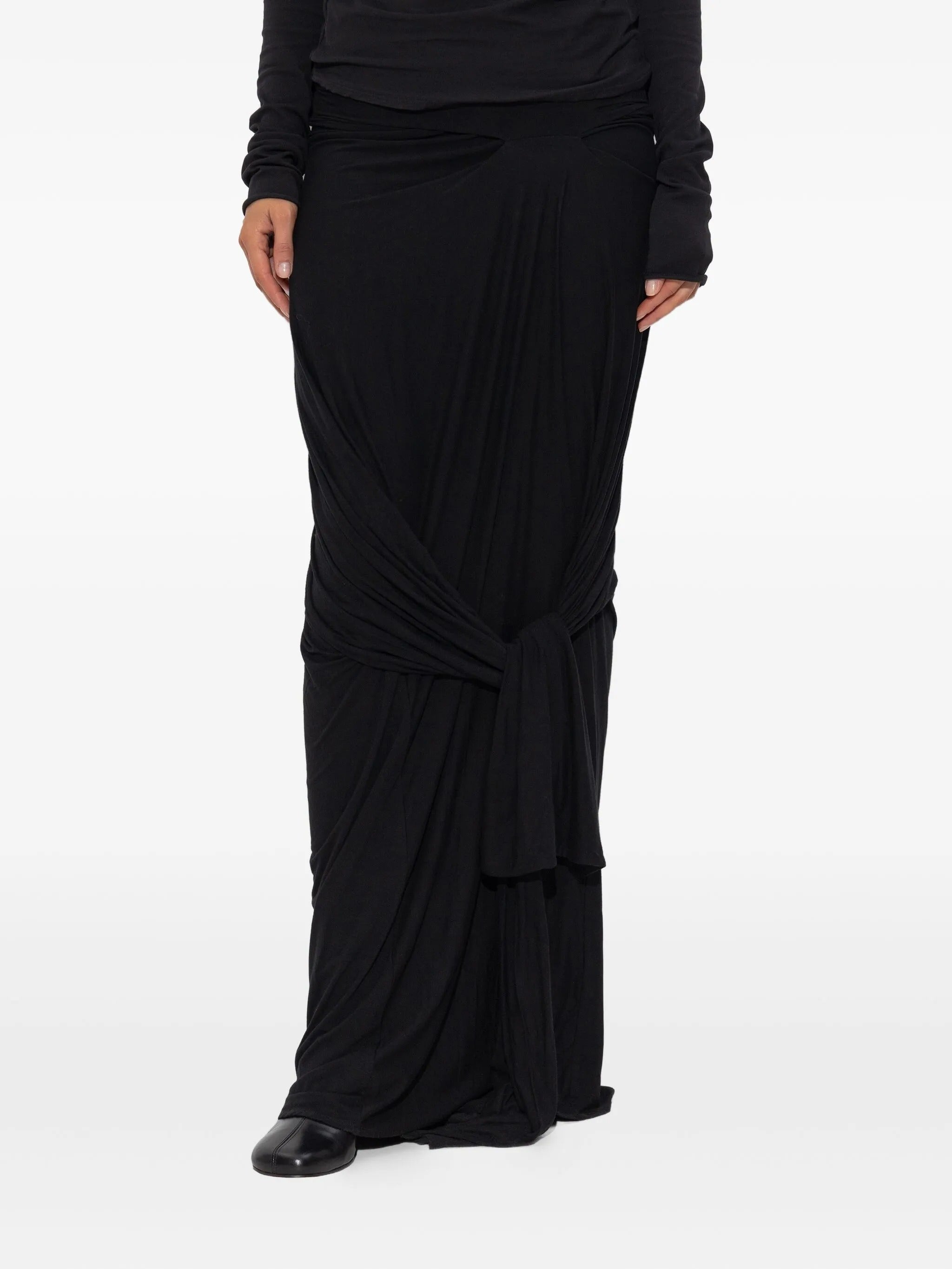 Lumiere scarf skirt soot