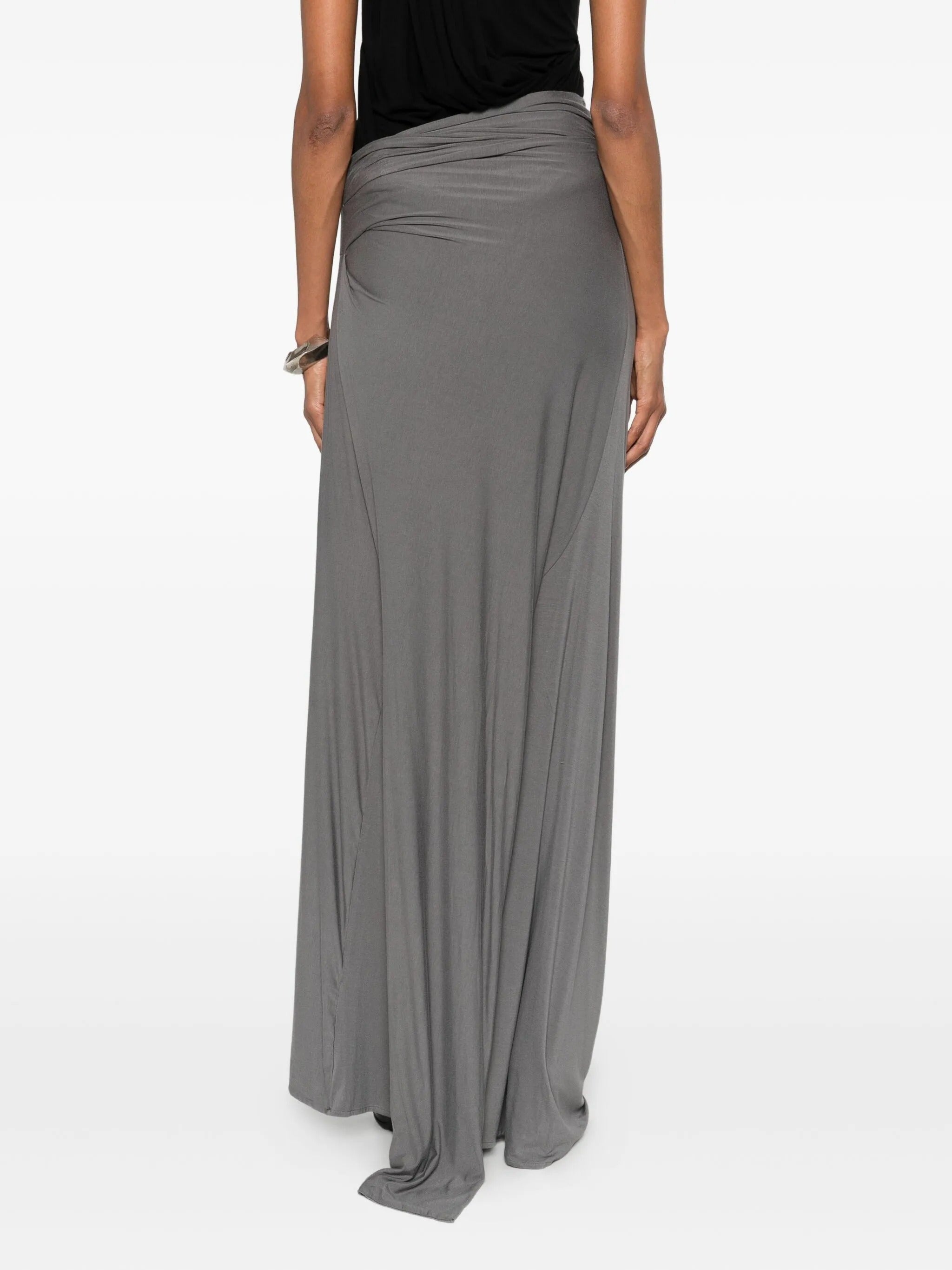 Lumiere scarf skirt deep grey