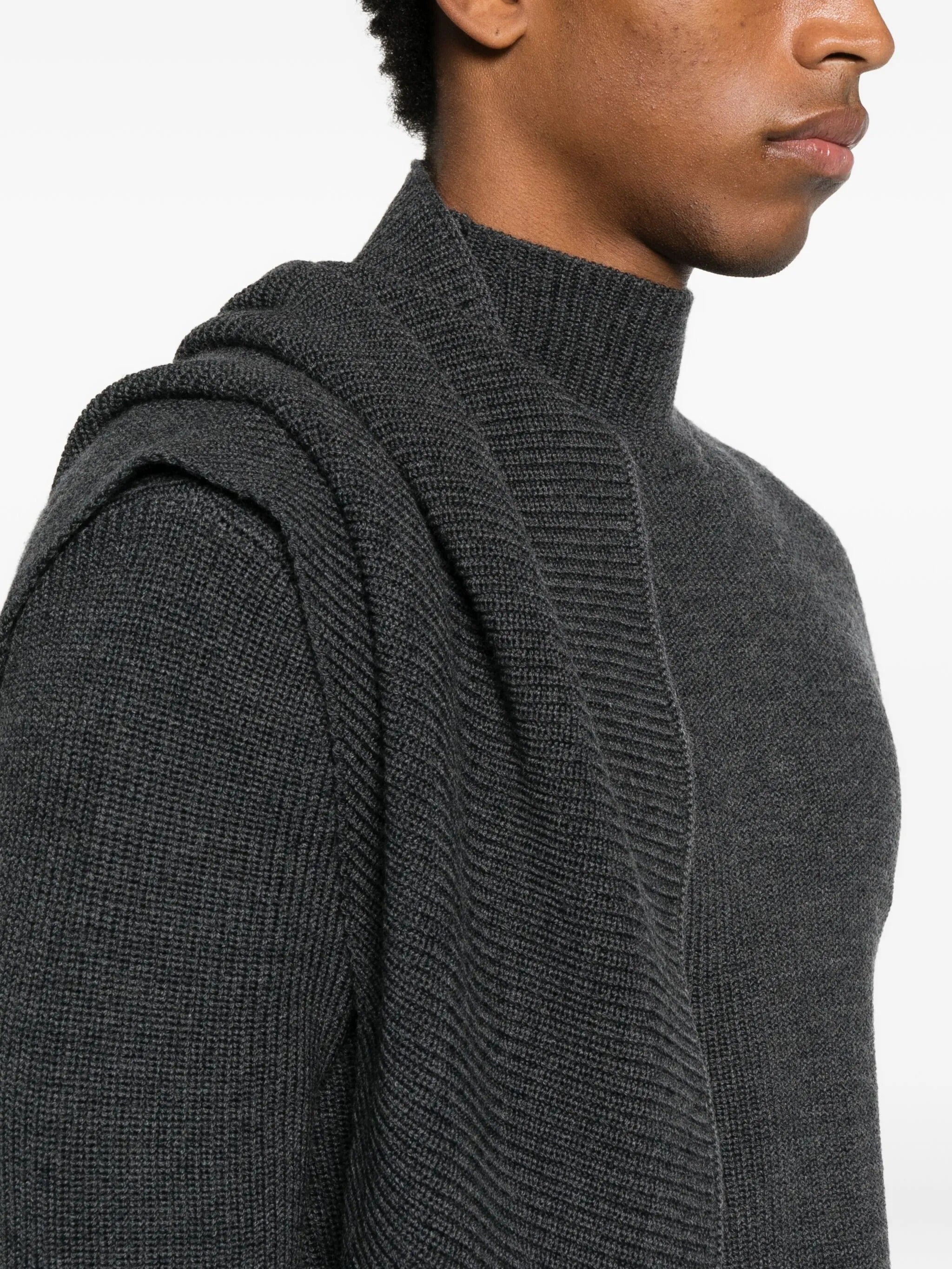 Wrap sweater ash