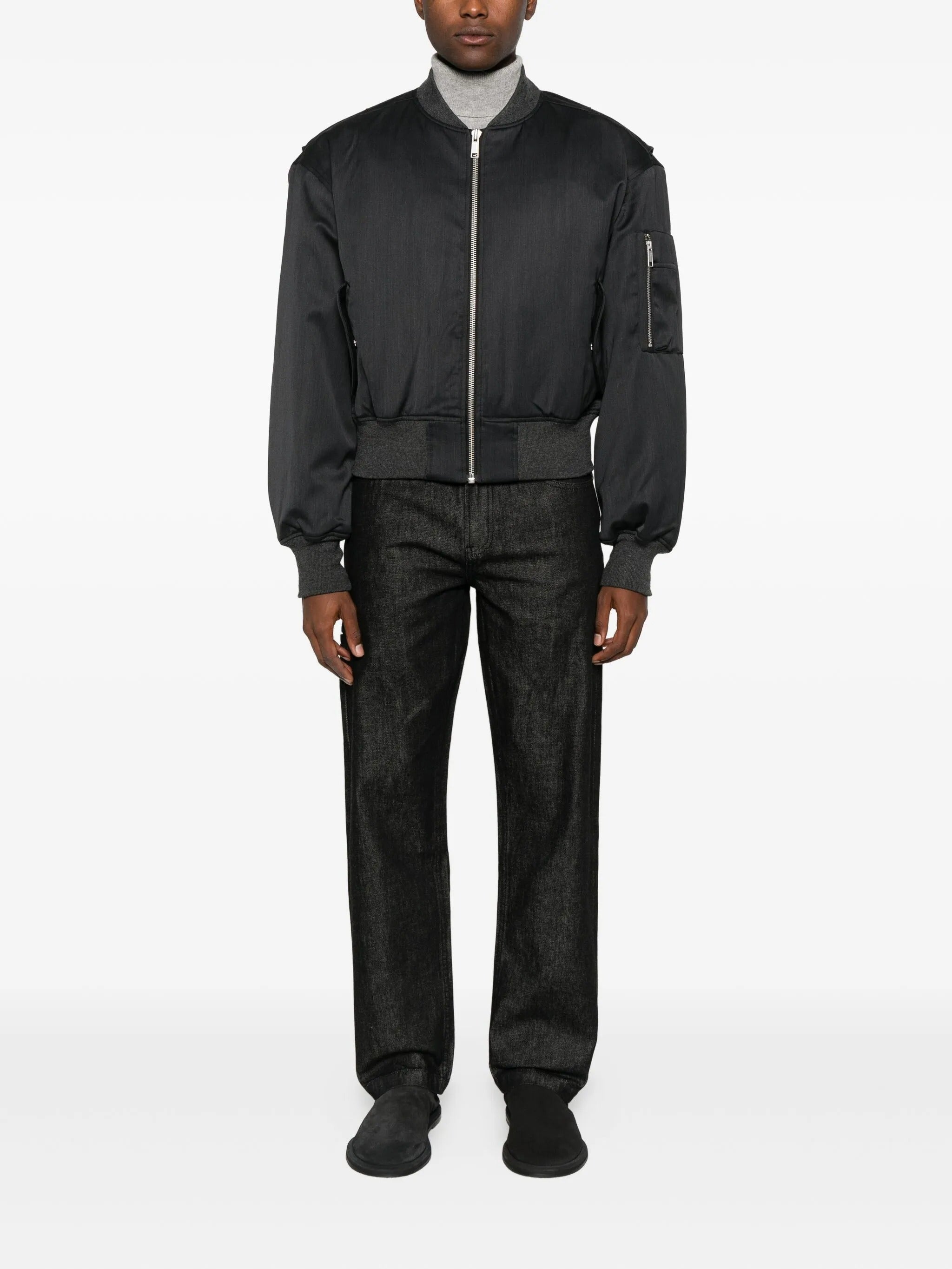 Regular jean raw black