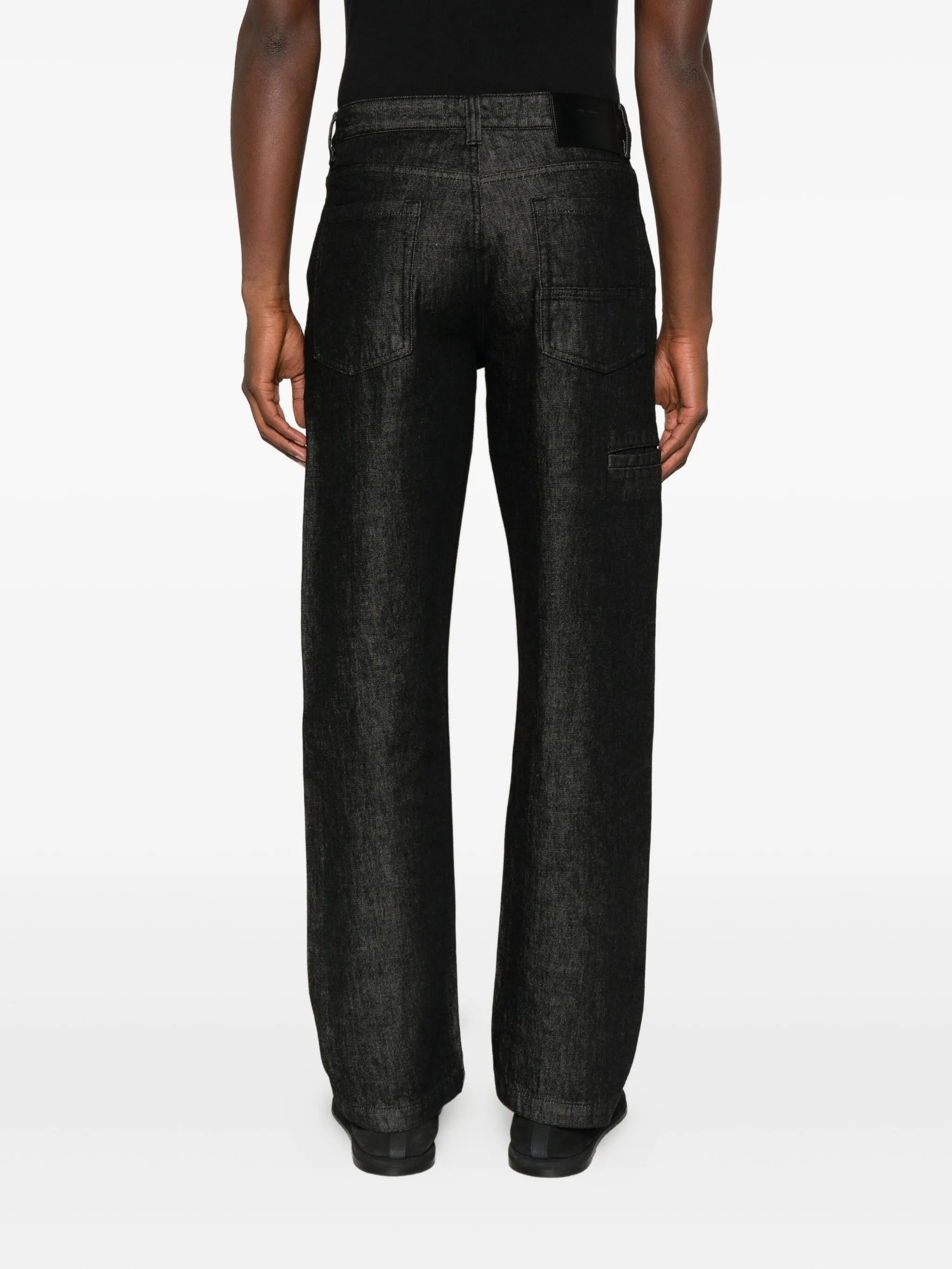 Regular jean raw black