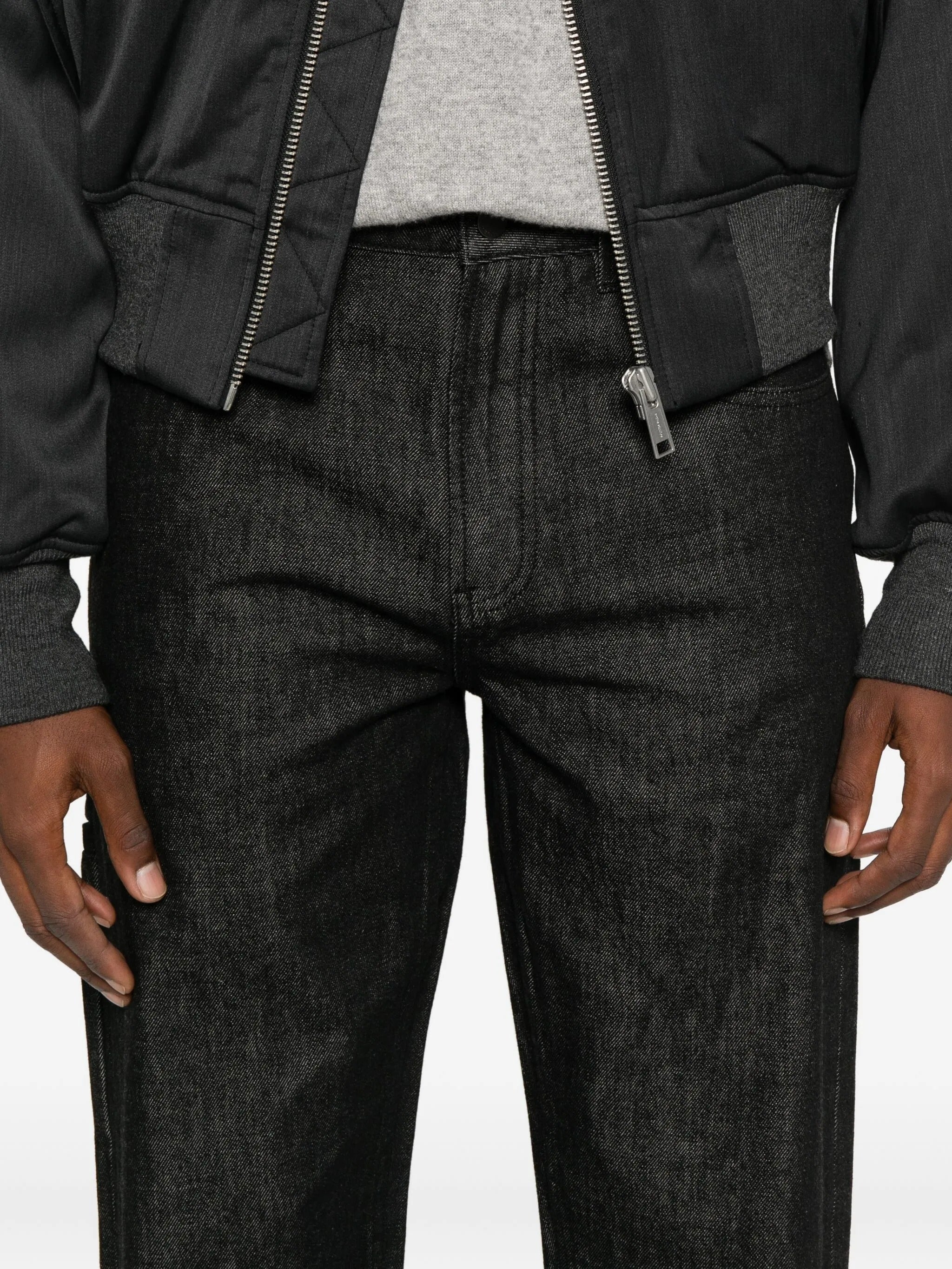 Regular jean raw black