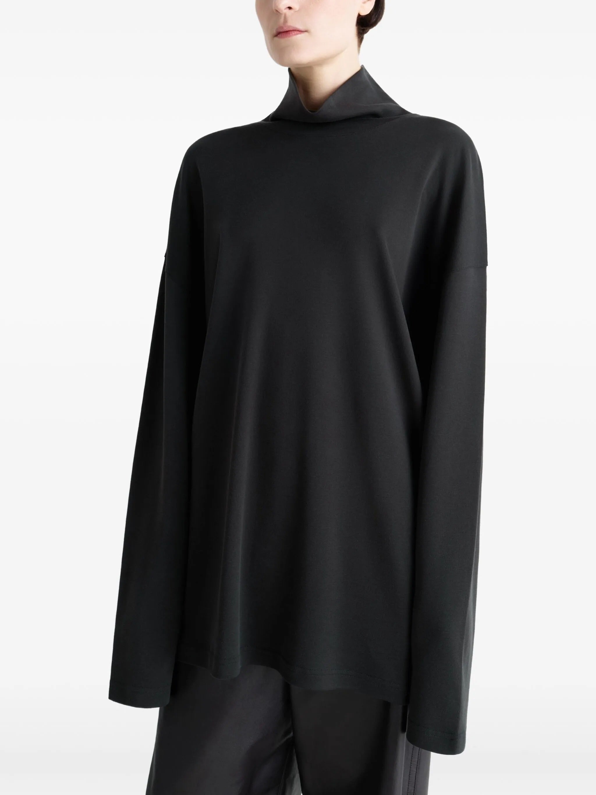 Relaxed mock neck t-shirt