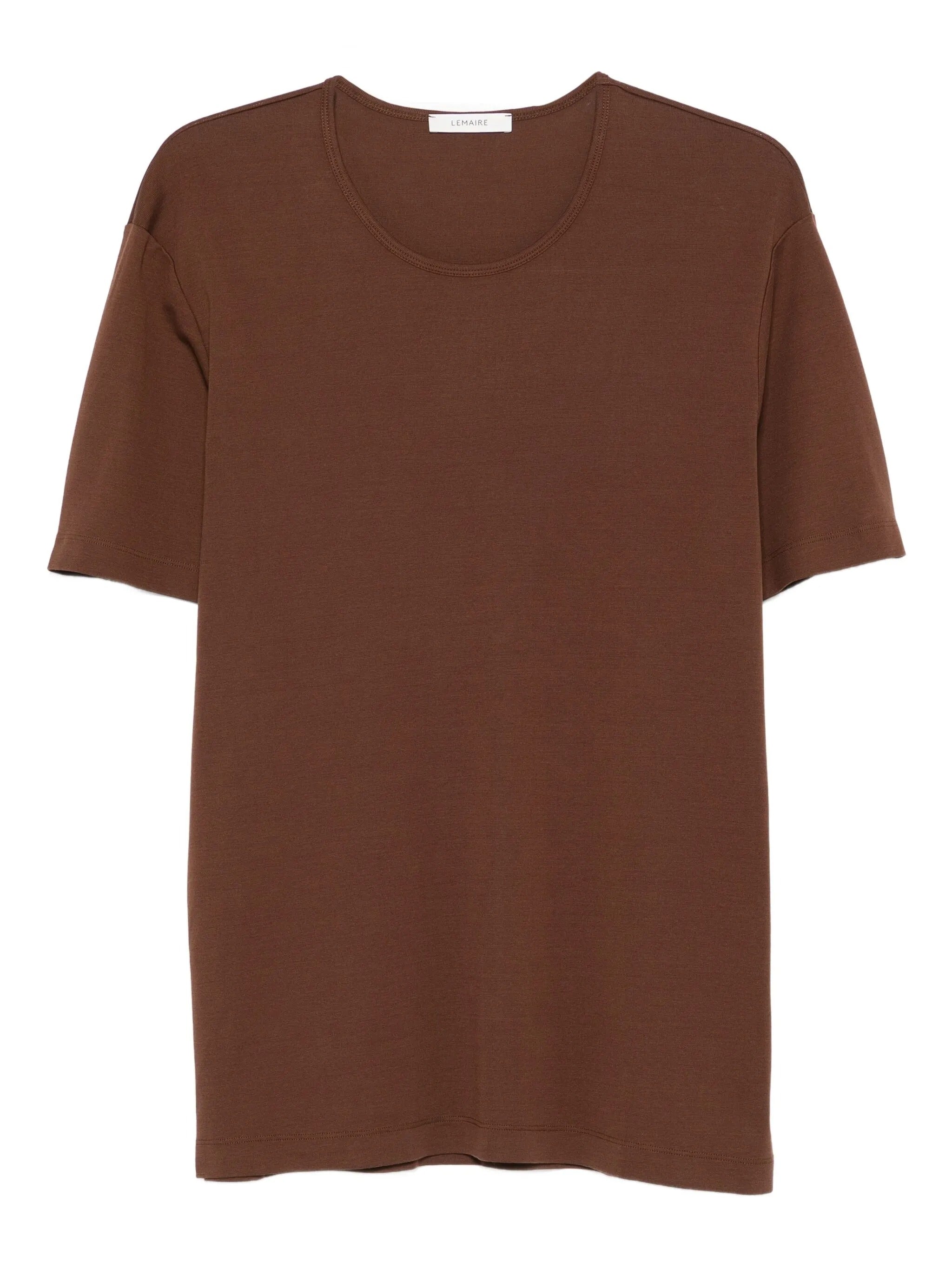 Rib u neck t-shirt