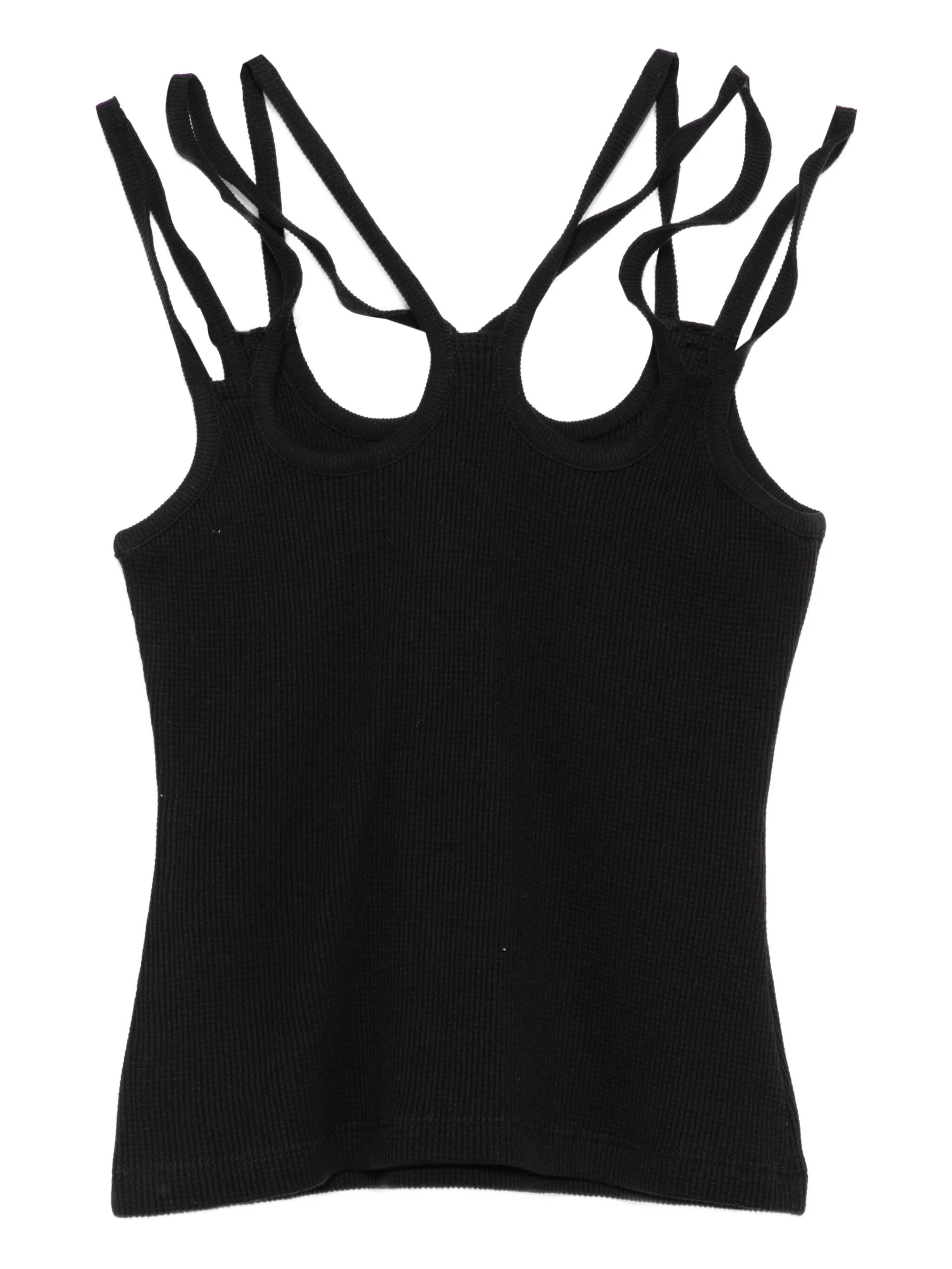 Multi strap top honeycomb black