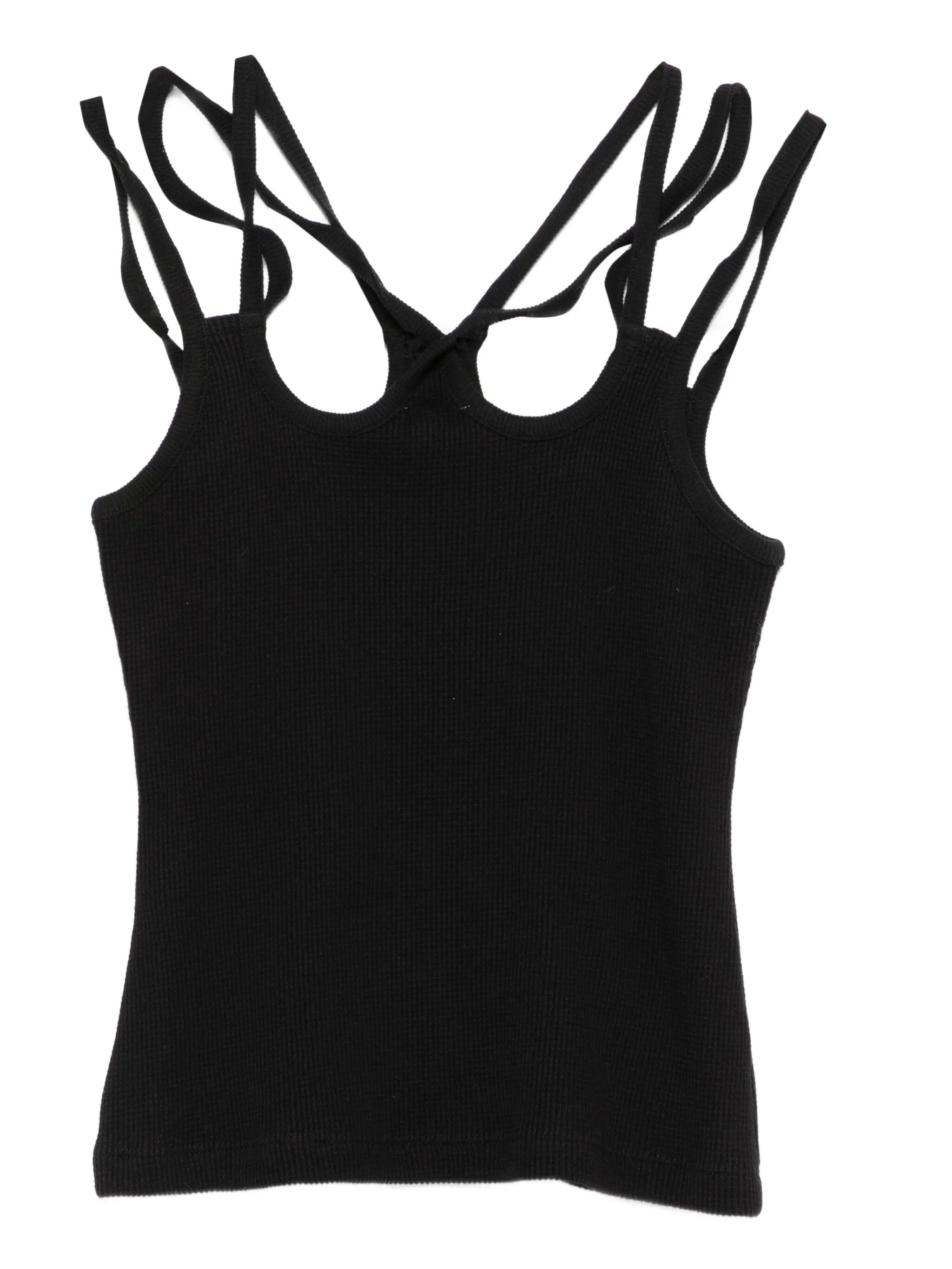 Multi strap top honeycomb black
