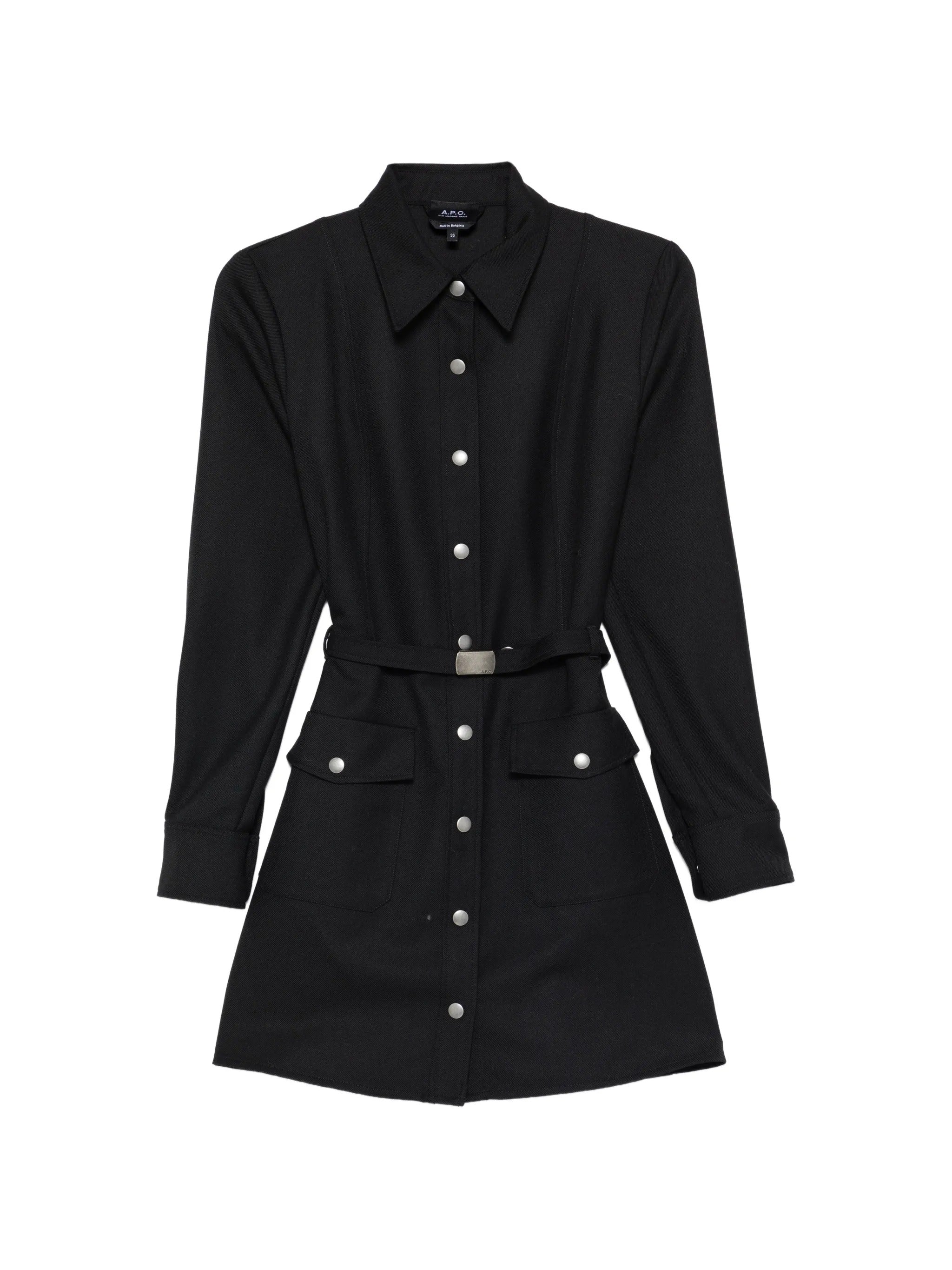 Robe chemise ceinturée