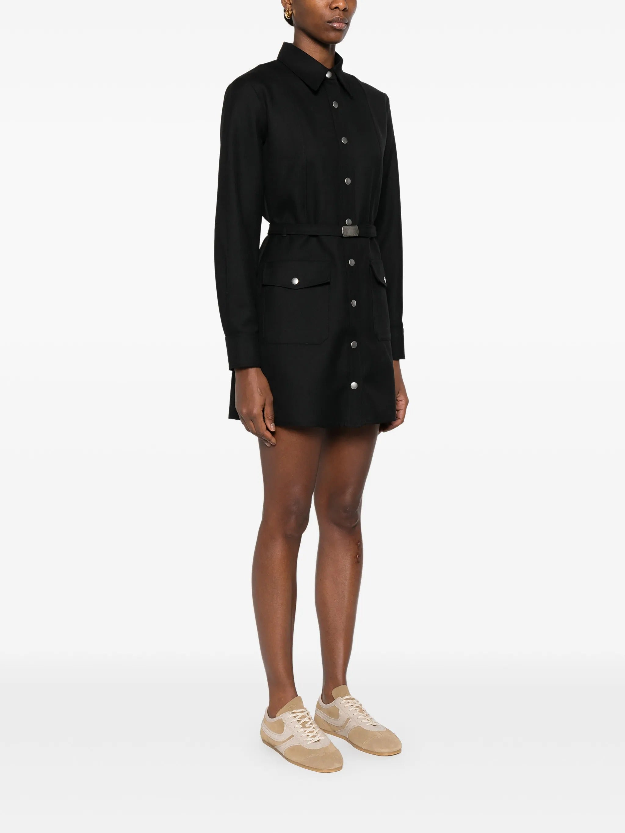 Robe chemise ceinturée