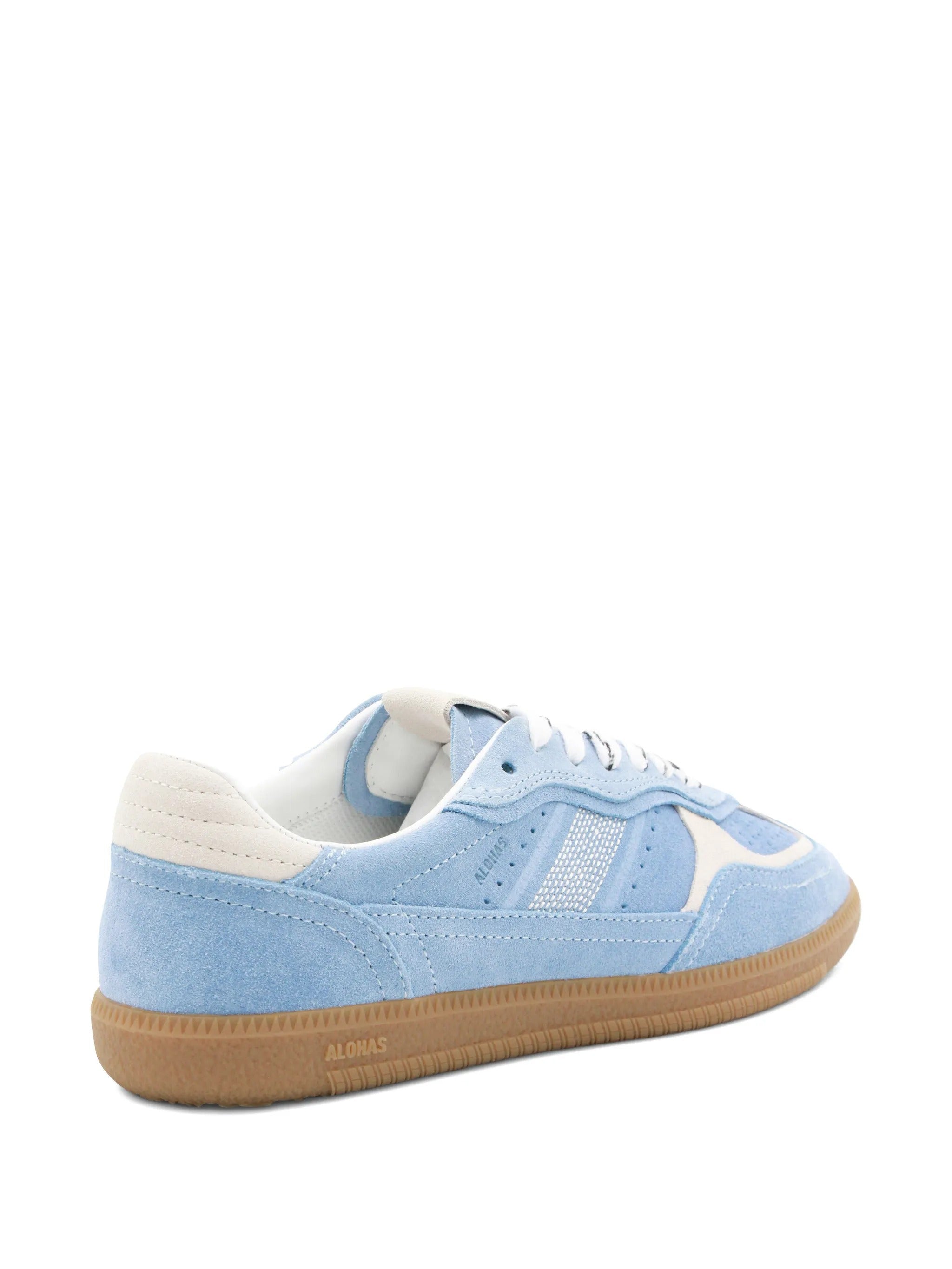 Tb.490 rife cornflower blue cream leather sneakers
