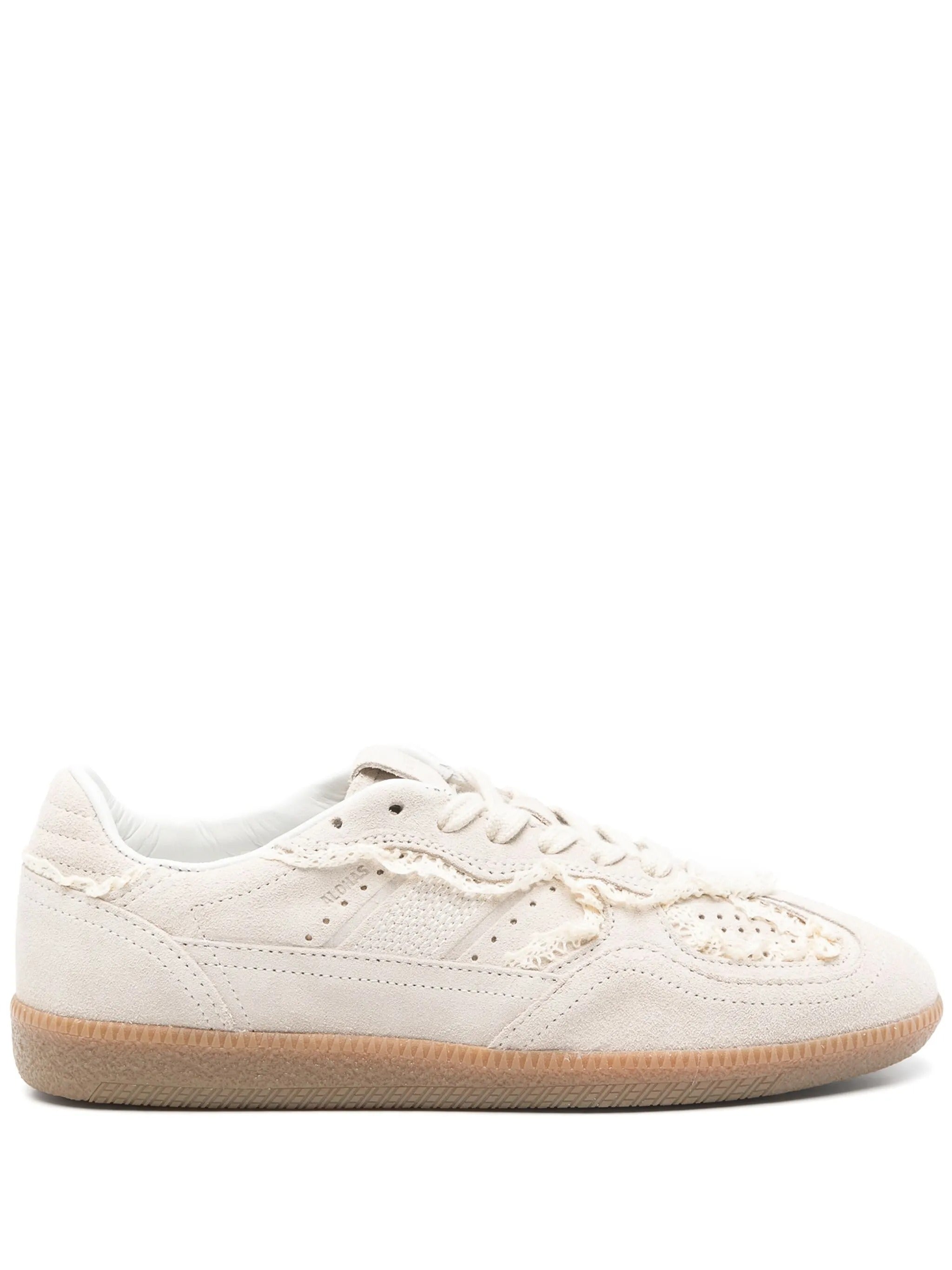 Tb.490 crochet cream leather sneakers