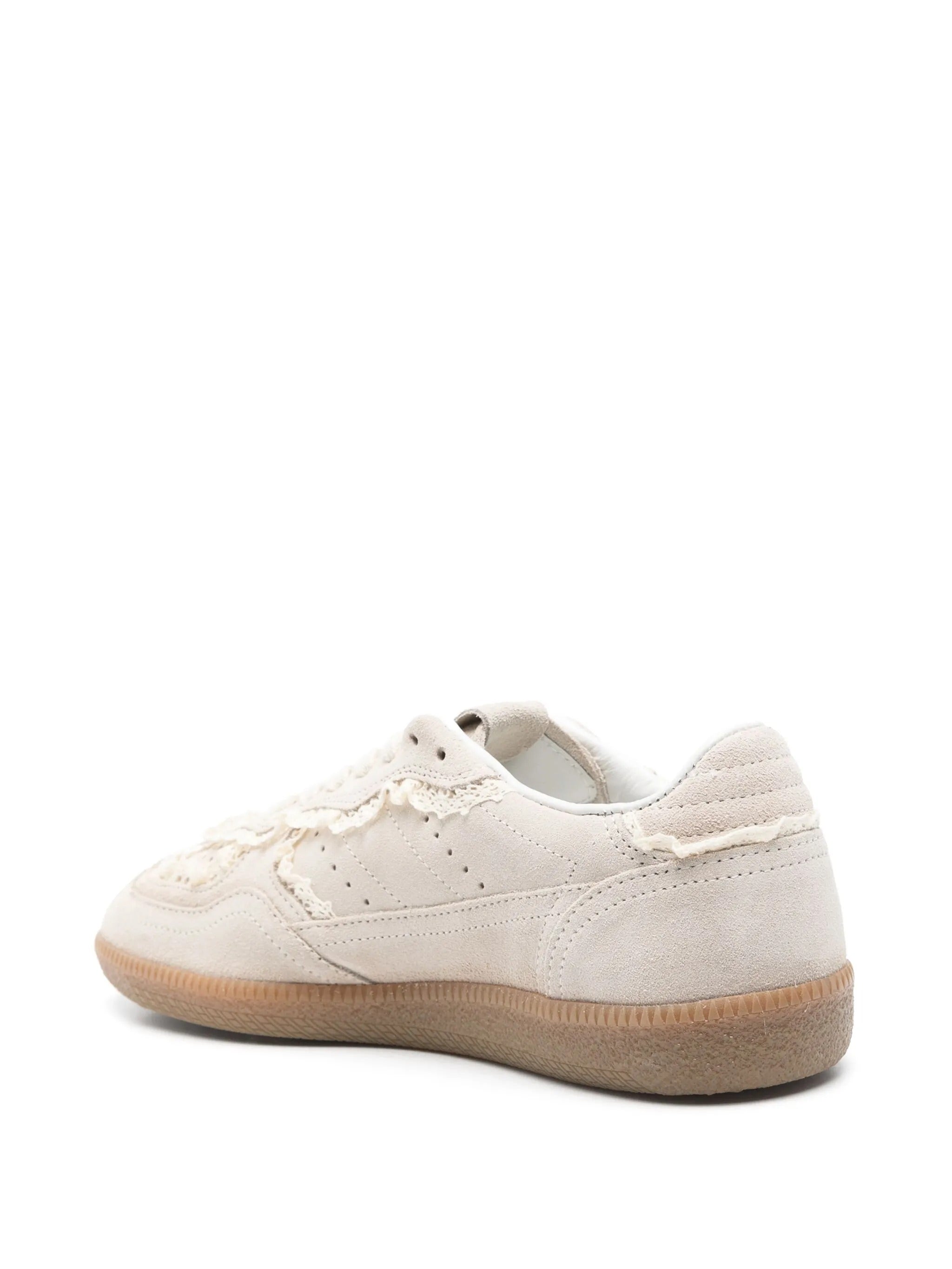 Tb.490 crochet cream leather sneakers